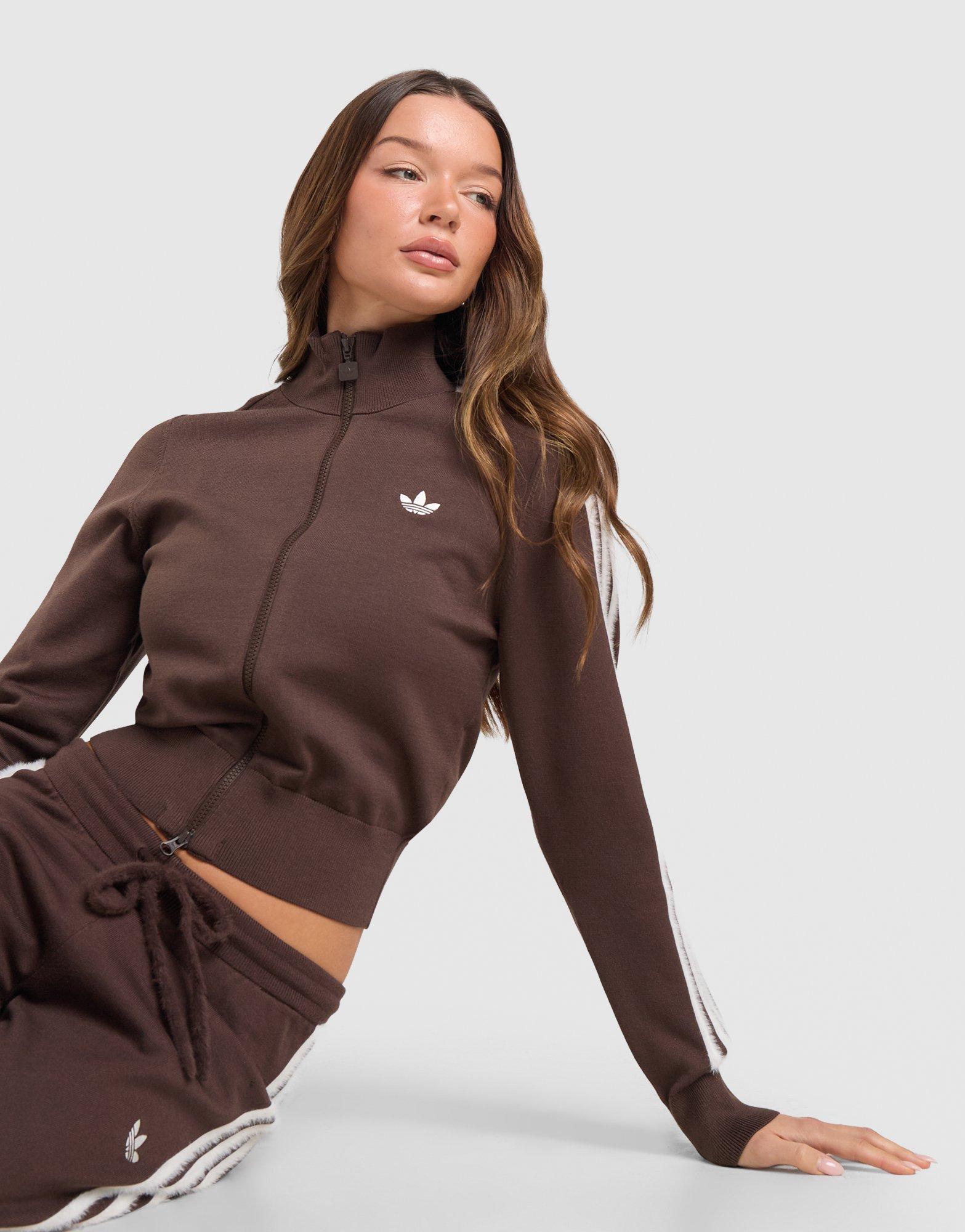 adidas Originals Fluffy 3-Stripes Knit Track Top