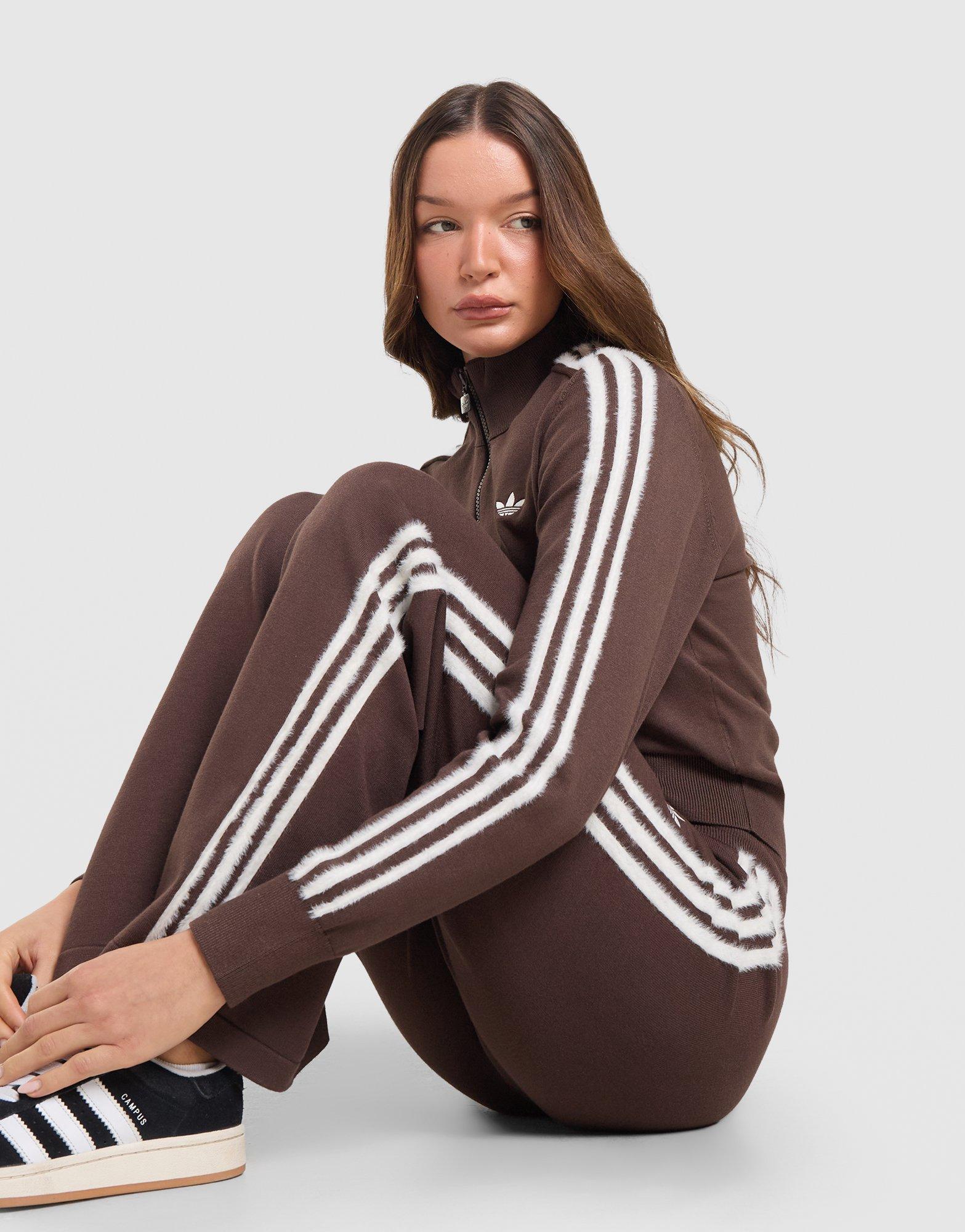 adidas Originals Fluffy 3-Stripes Knit Joggers