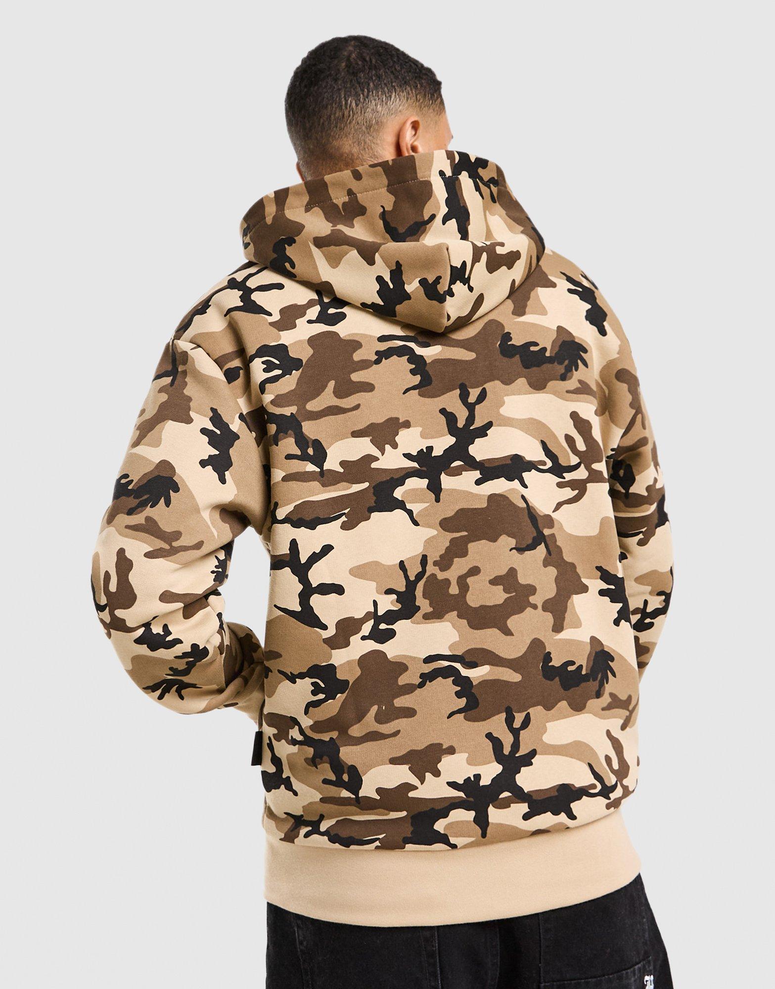 Hoodrich Camo Iron All Over Print Full Zip Hoodie