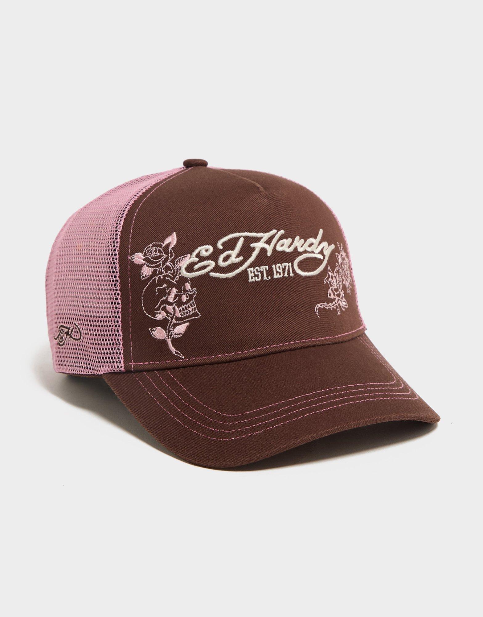 Ed Hardy Rose Trucker Cap