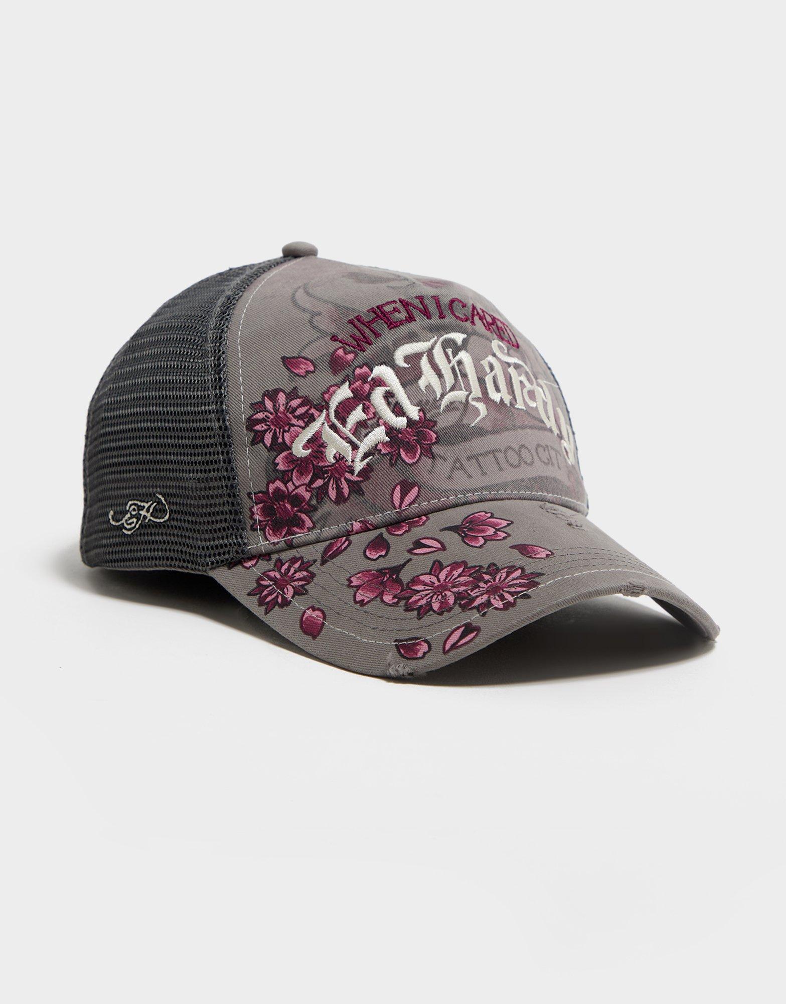 Ed Hardy Floral Trucker Cap