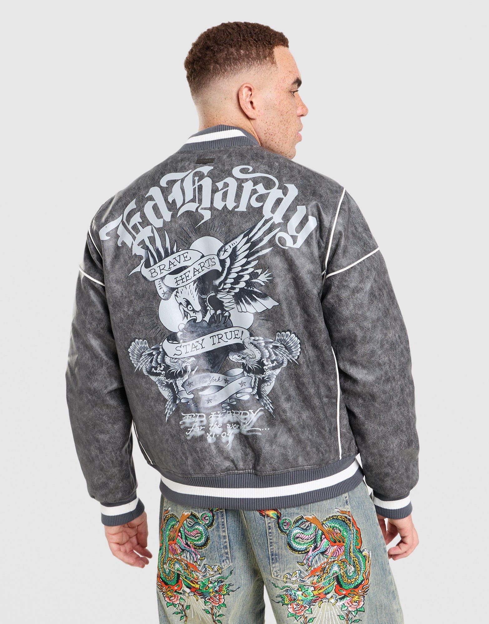 Ed Hardy Brave Eagle Bomber Jacket