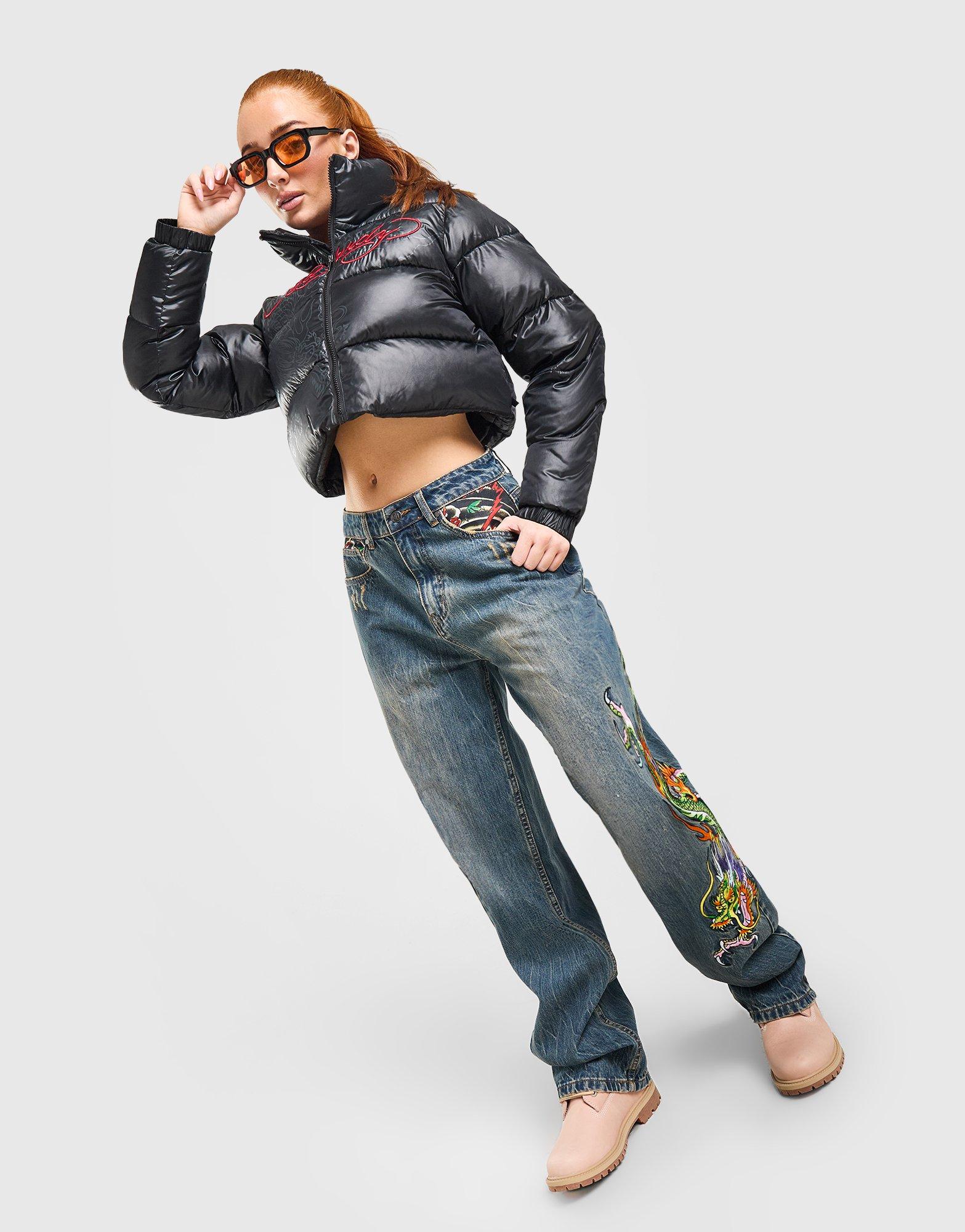Ed Hardy Script Puffer Jacket