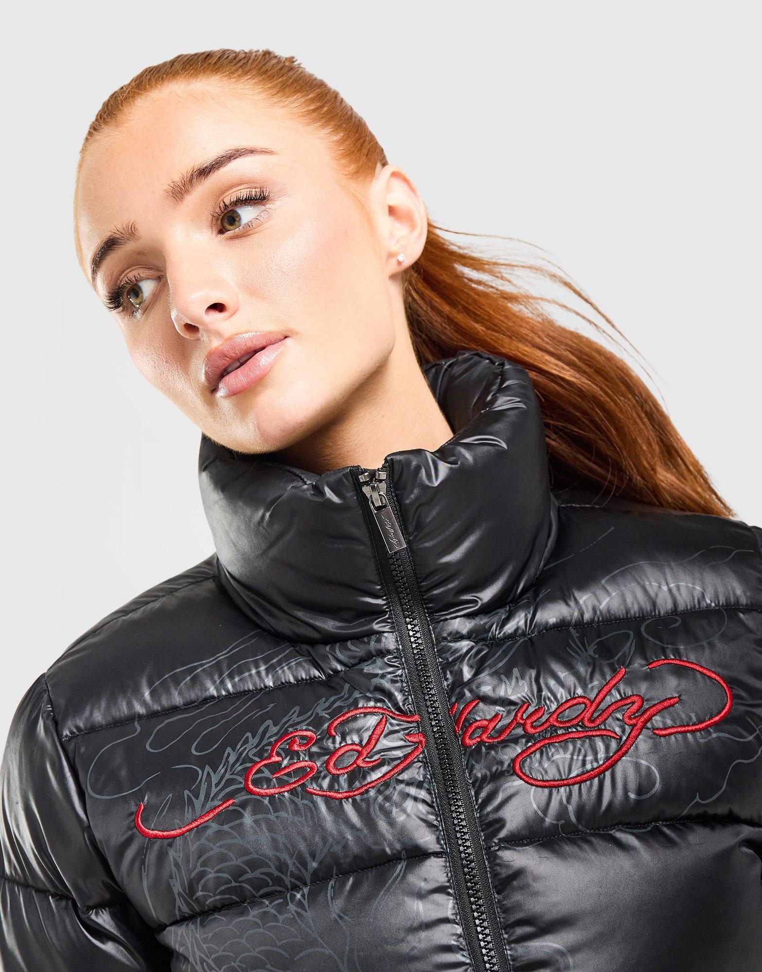 Ed Hardy Script Puffer Jacket