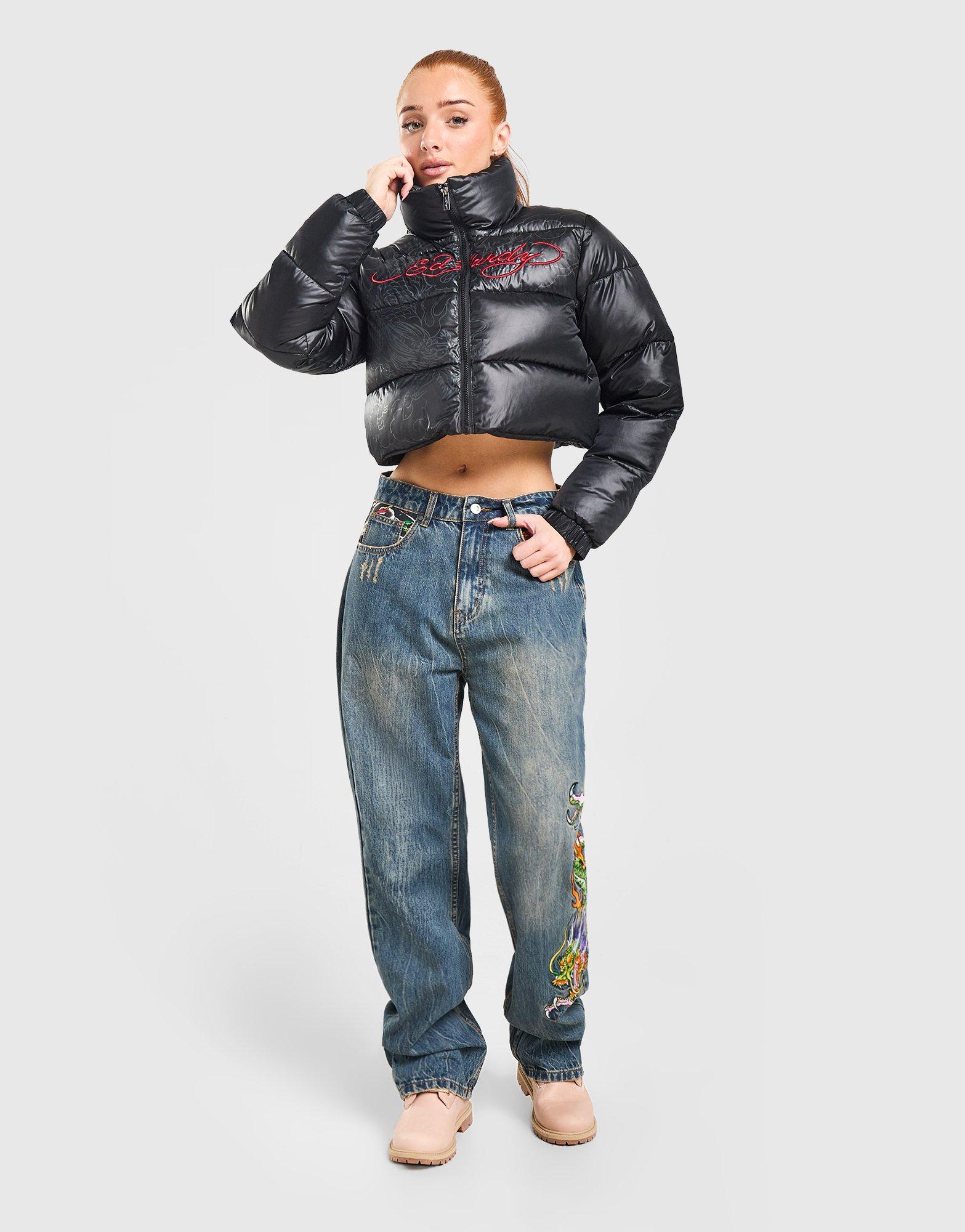 Ed Hardy Script Puffer Jacket