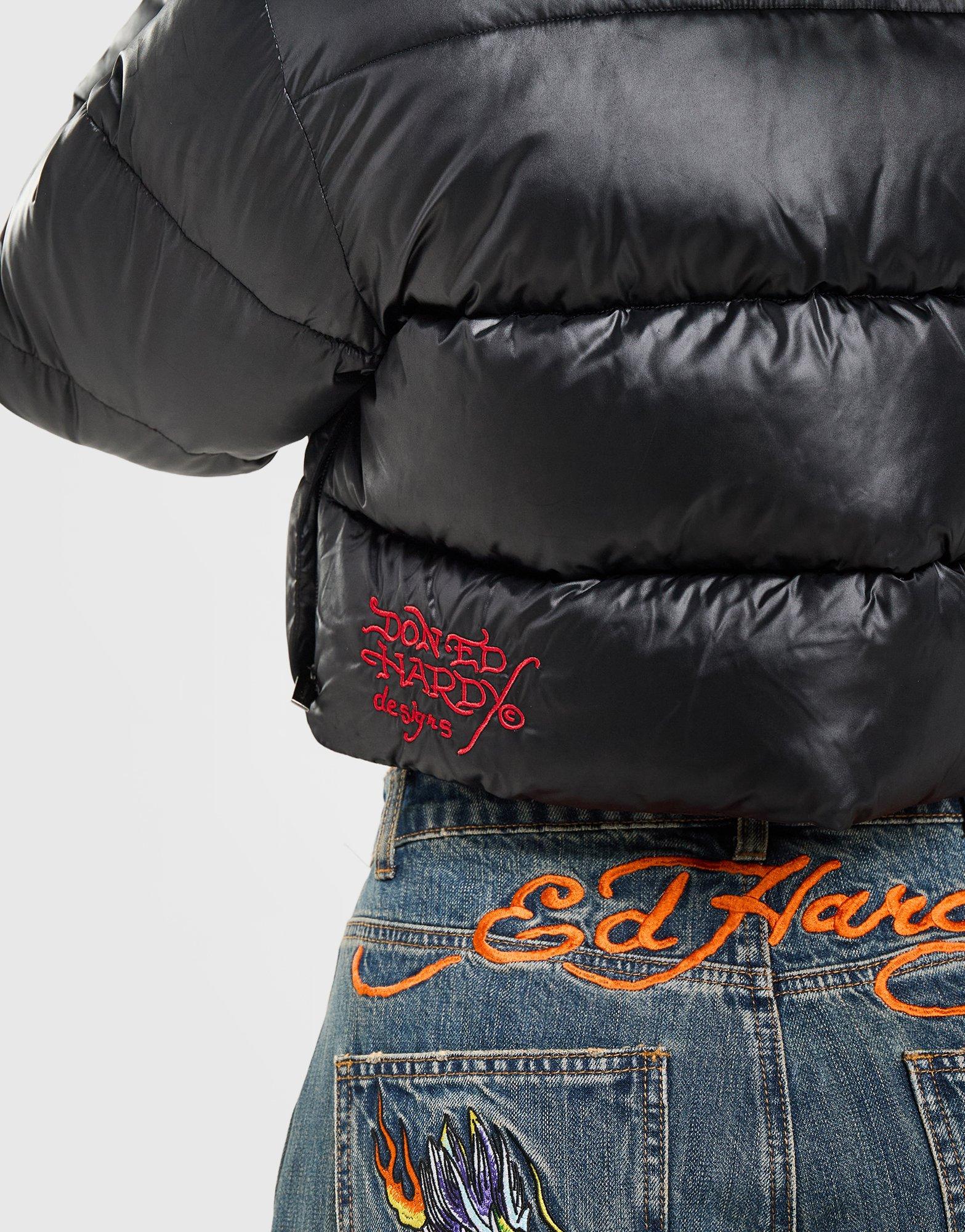 Ed Hardy Script Puffer Jacket