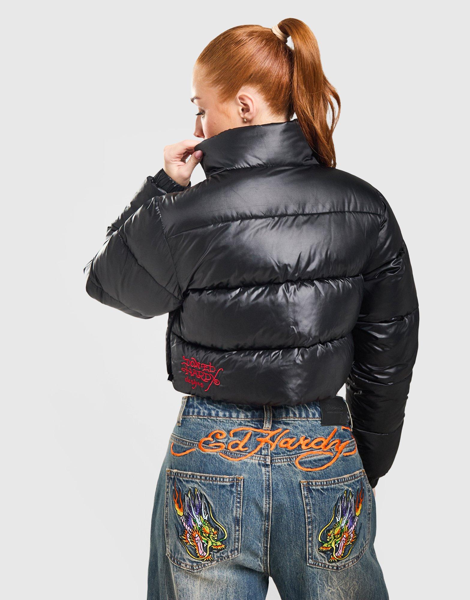 Ed Hardy Script Puffer Jacket