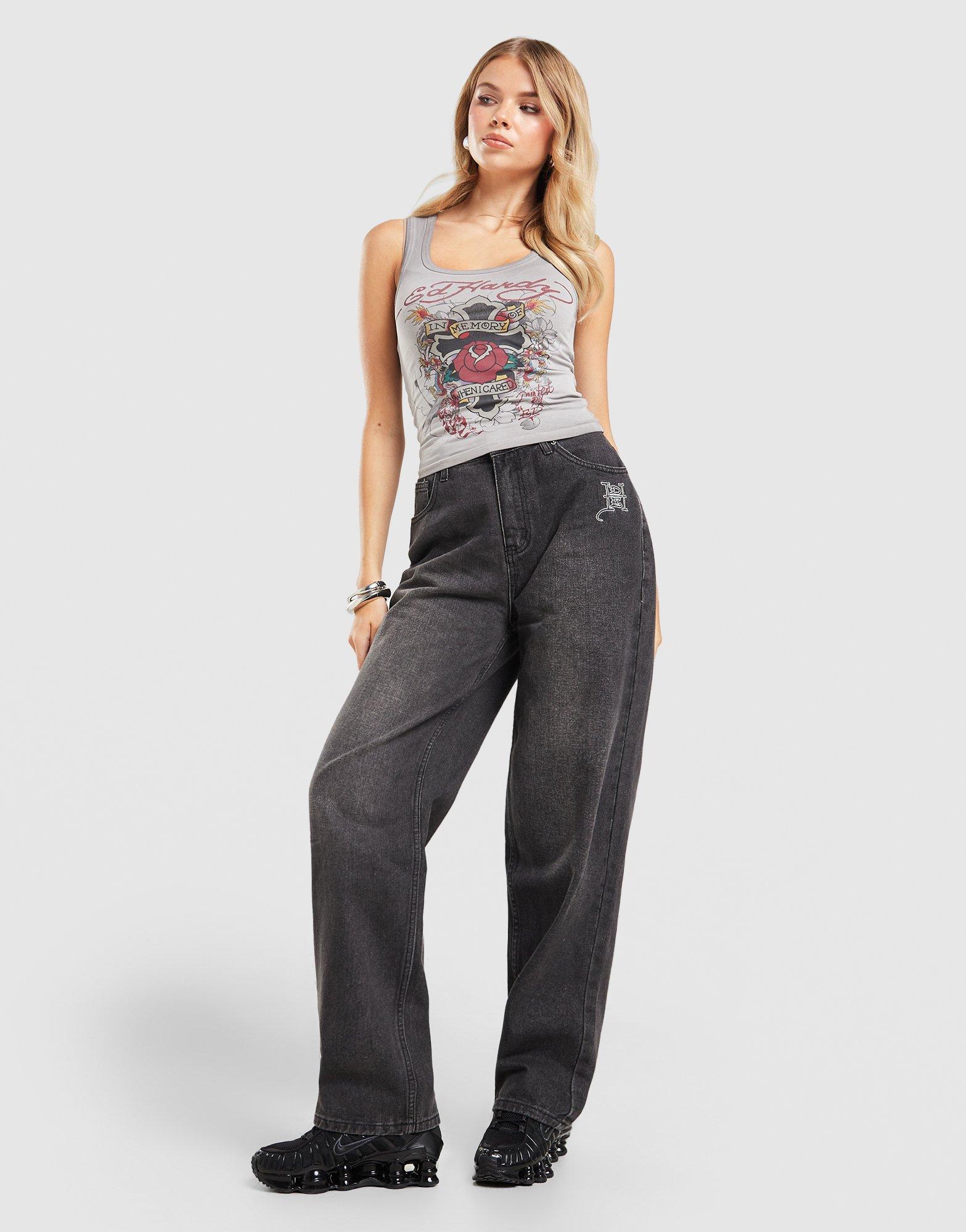 Ed Hardy Gothic Cross Jeans