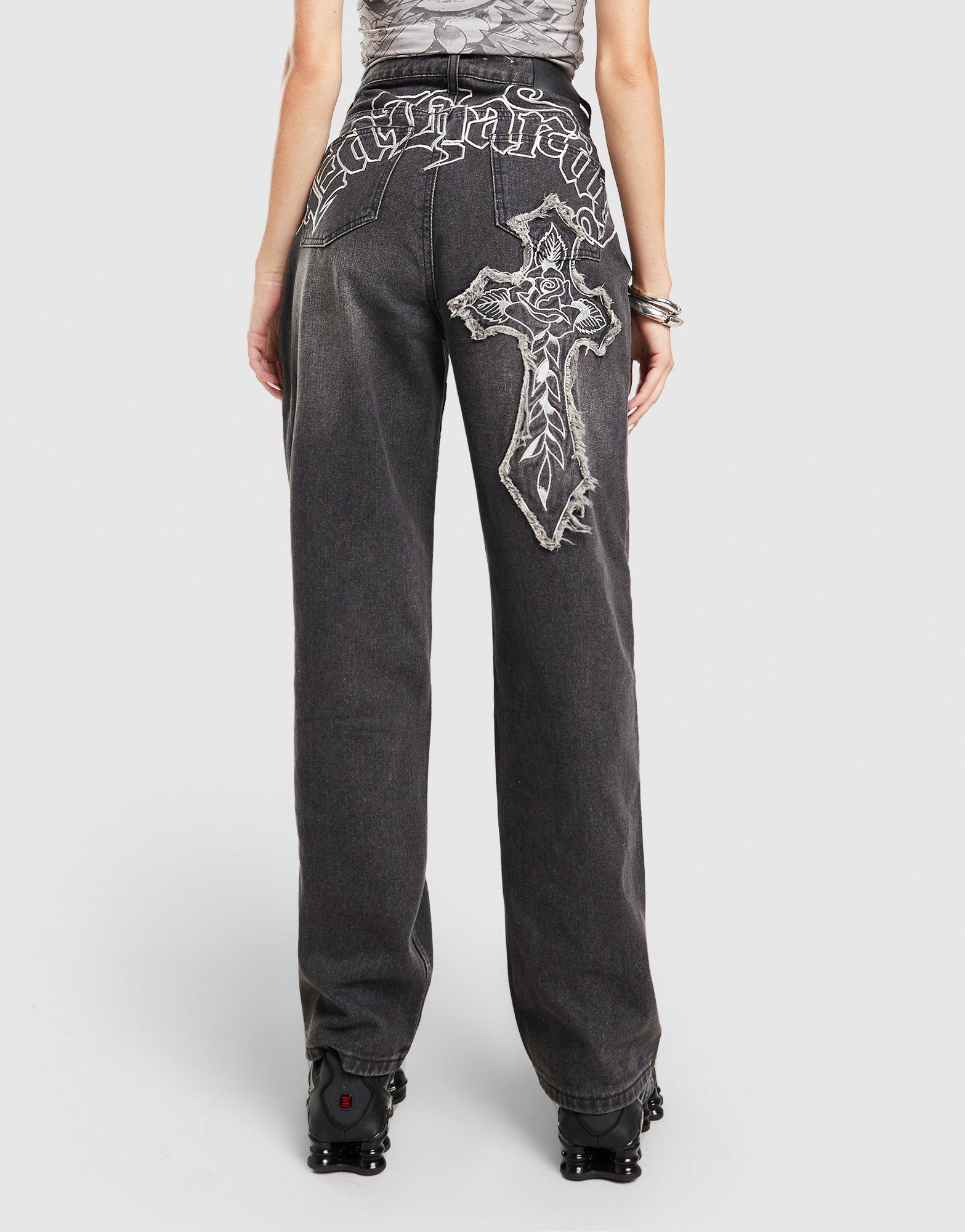 Ed Hardy Gothic Cross Jeans