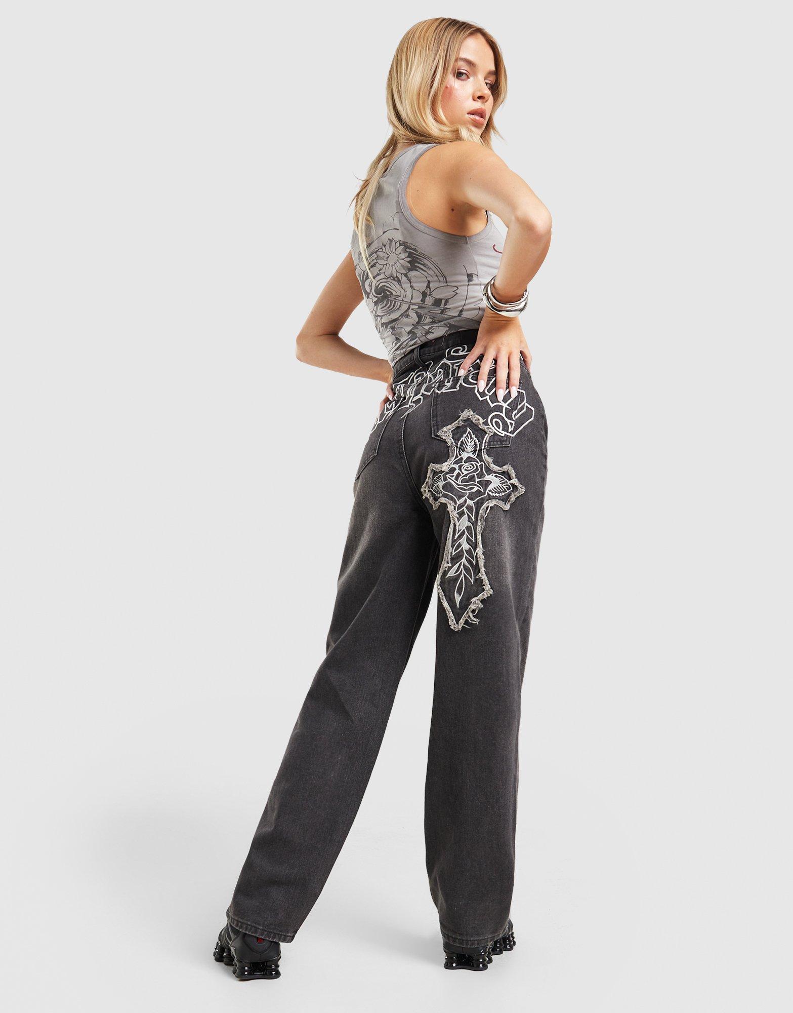 Ed Hardy Gothic Cross Jeans