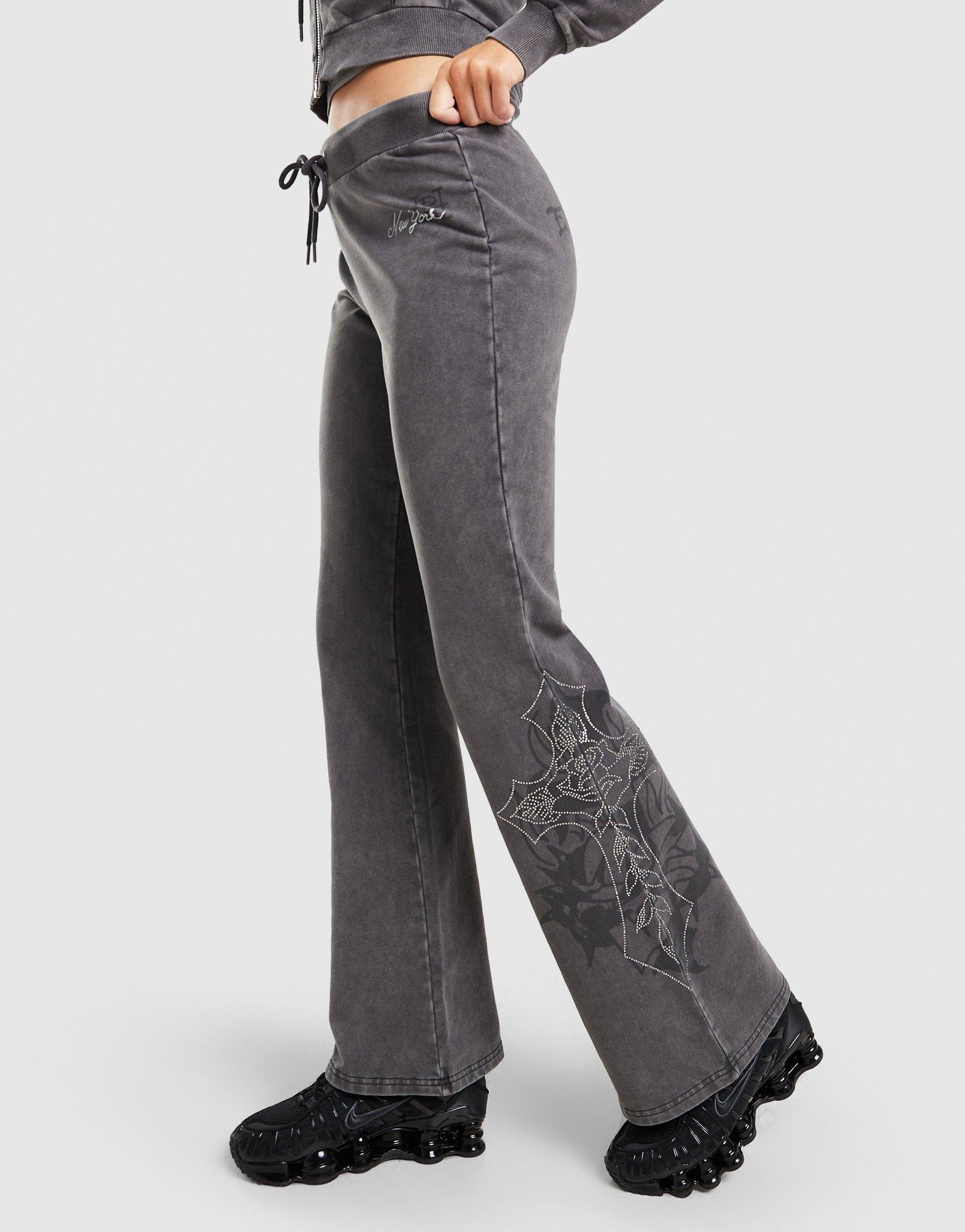 Ed Hardy True Diamante Wide Leg Joggers