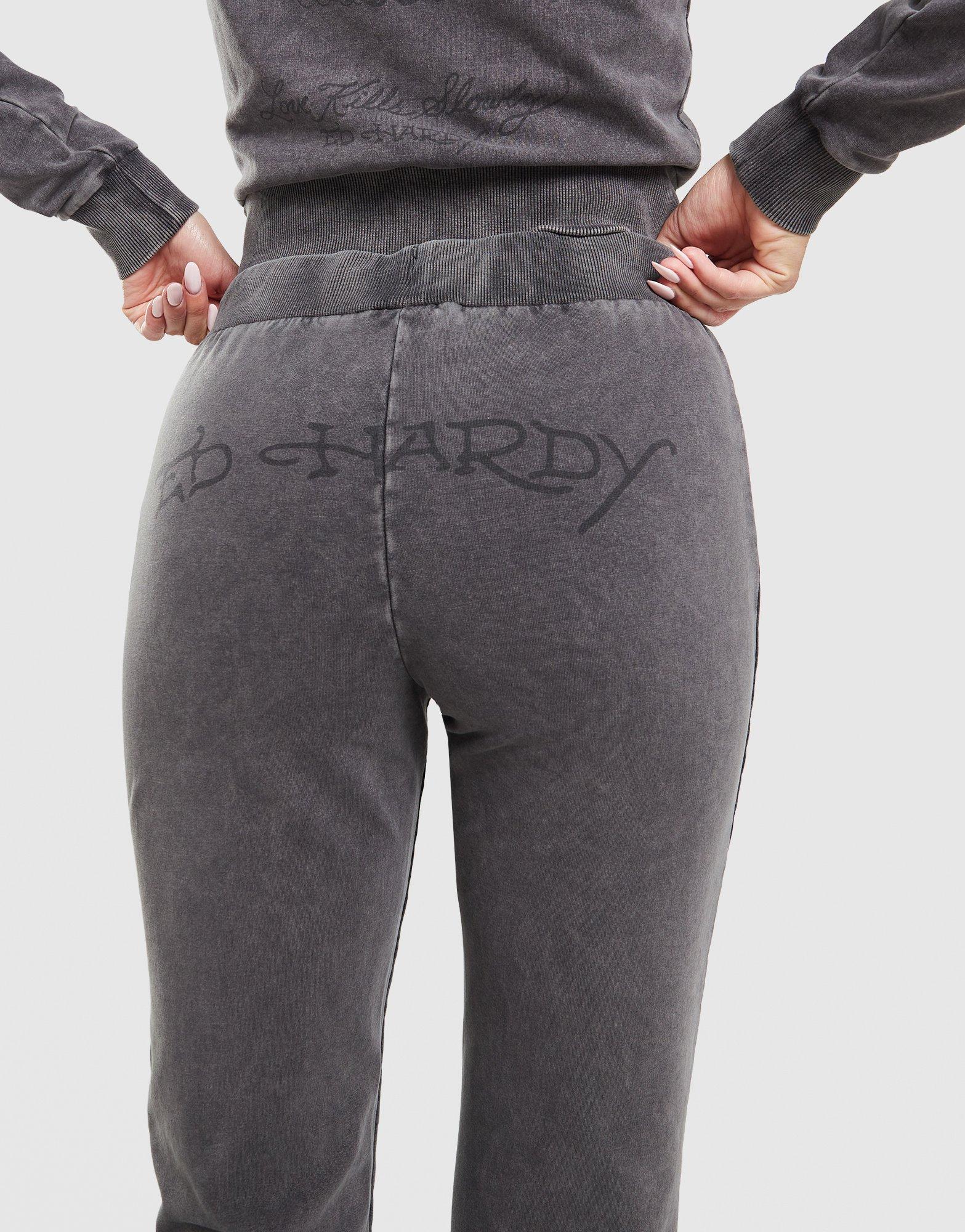 Ed Hardy True Diamante Wide Leg Joggers