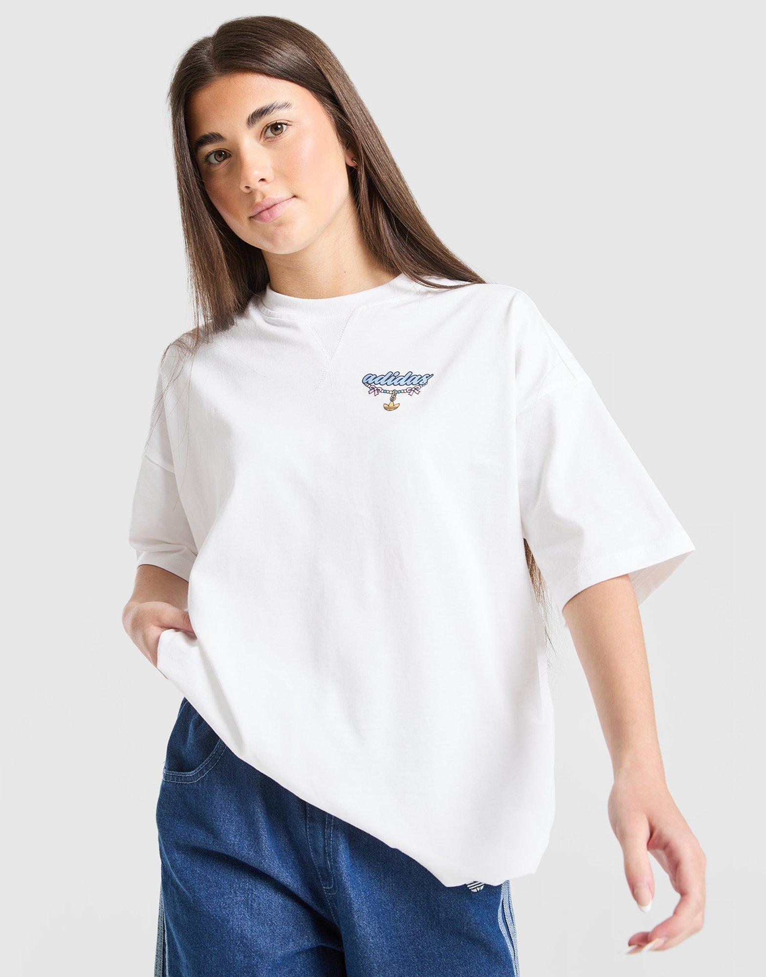 adidas Originals Girls' Footwear Charm T-Shirt