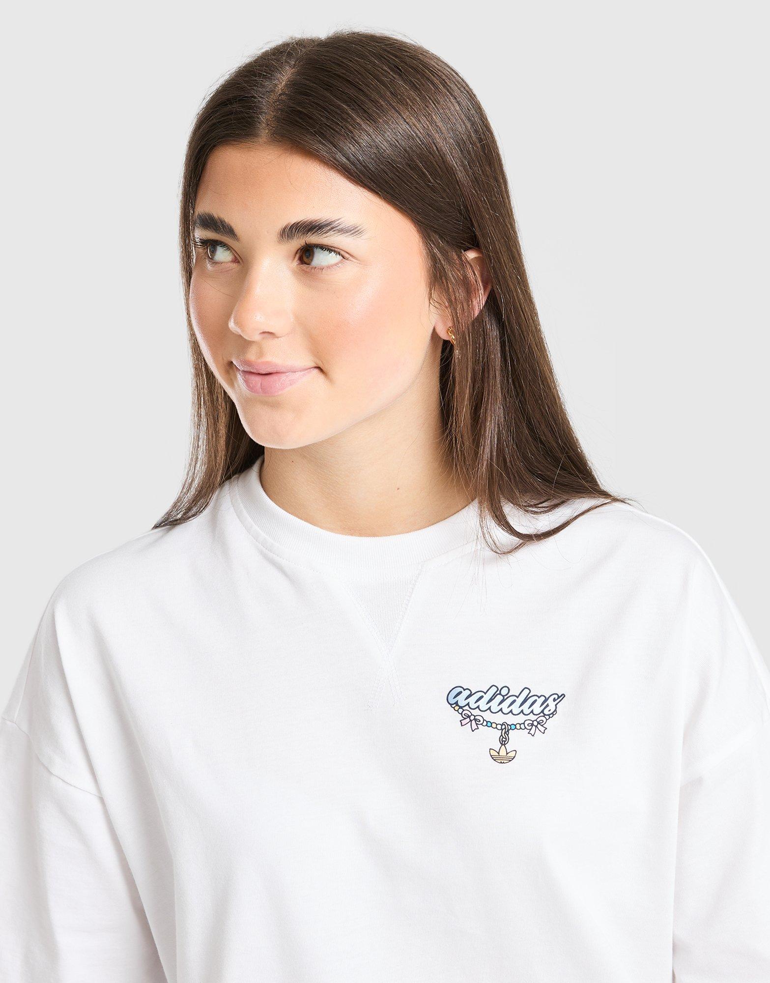 adidas Originals Girls' Footwear Charm T-Shirt