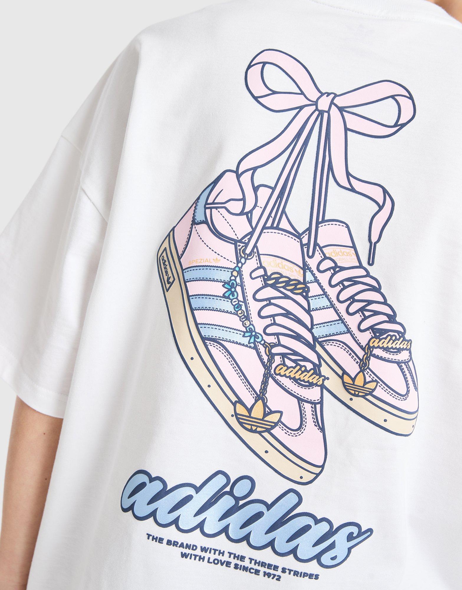 adidas Originals Girls' Footwear Charm T-Shirt