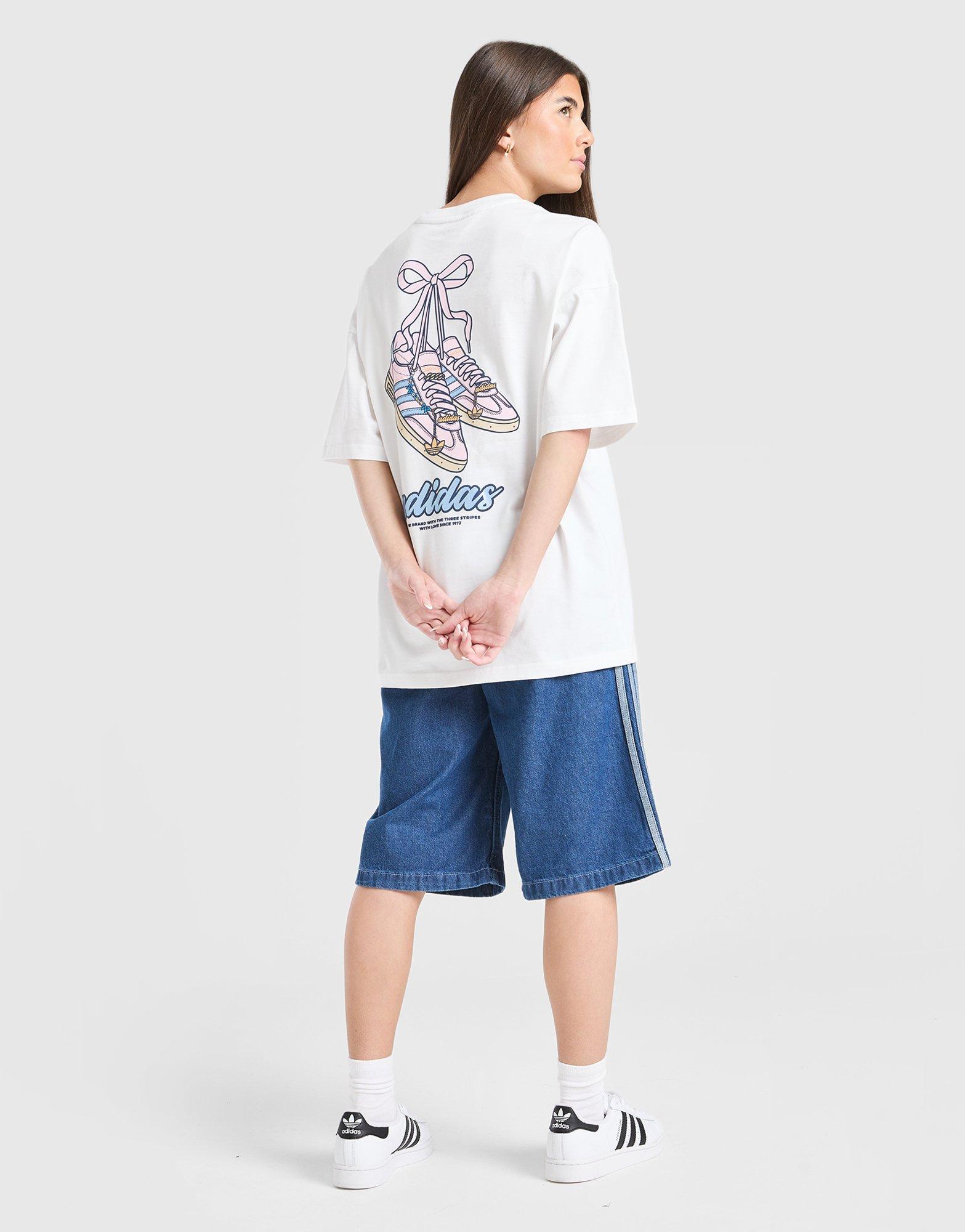 adidas Originals Girls' Footwear Charm T-Shirt Junior