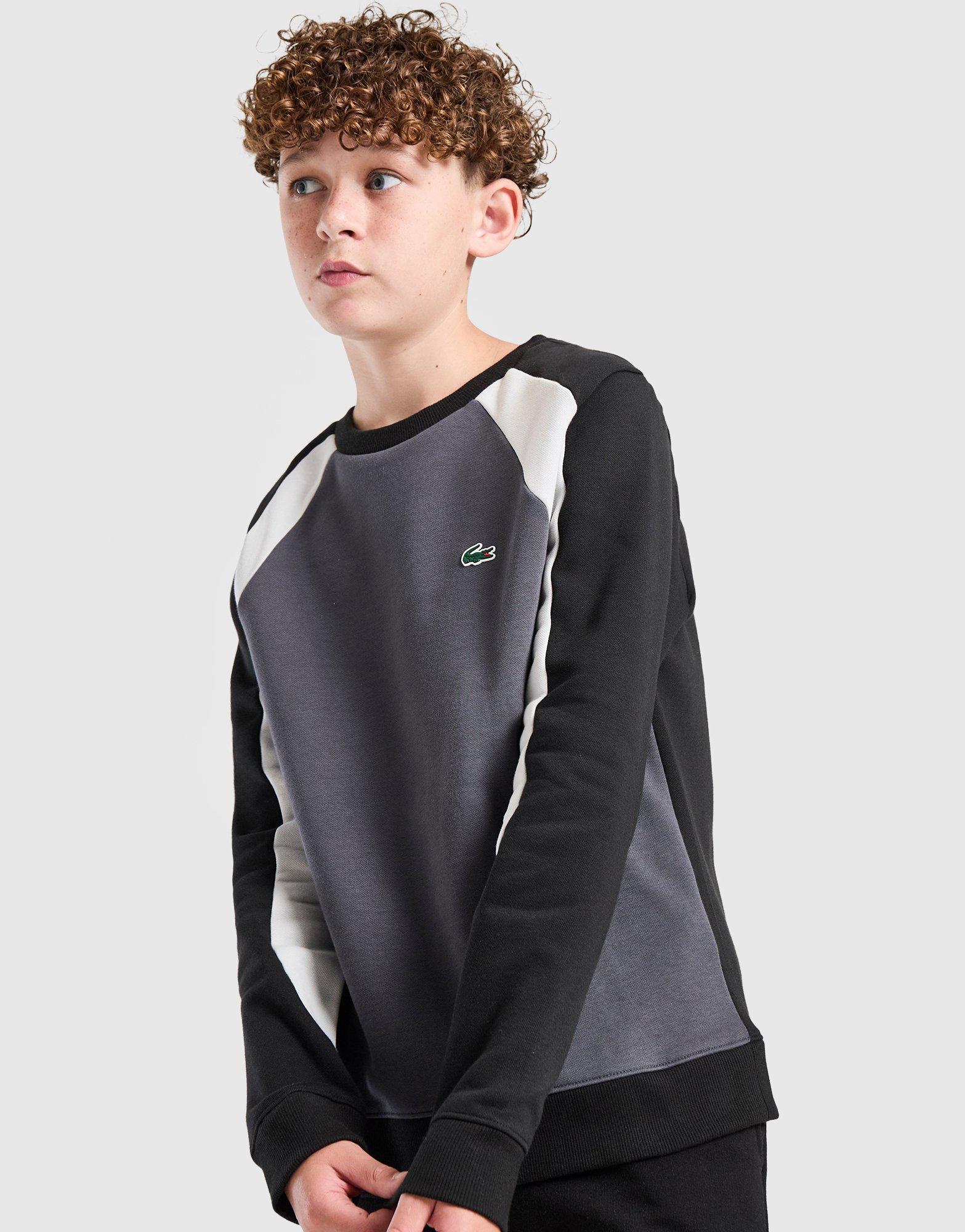 Lacoste Colour Block Fleece Crew Sweatshirt Junior