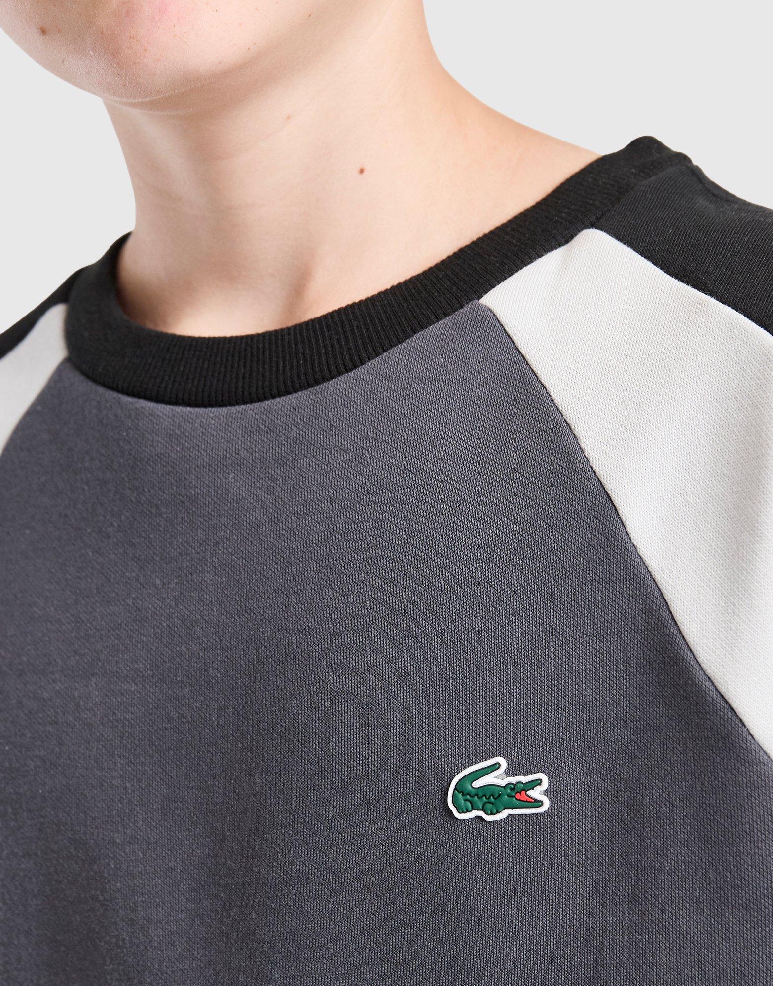 Lacoste Colour Block Fleece Crew Sweatshirt Junior