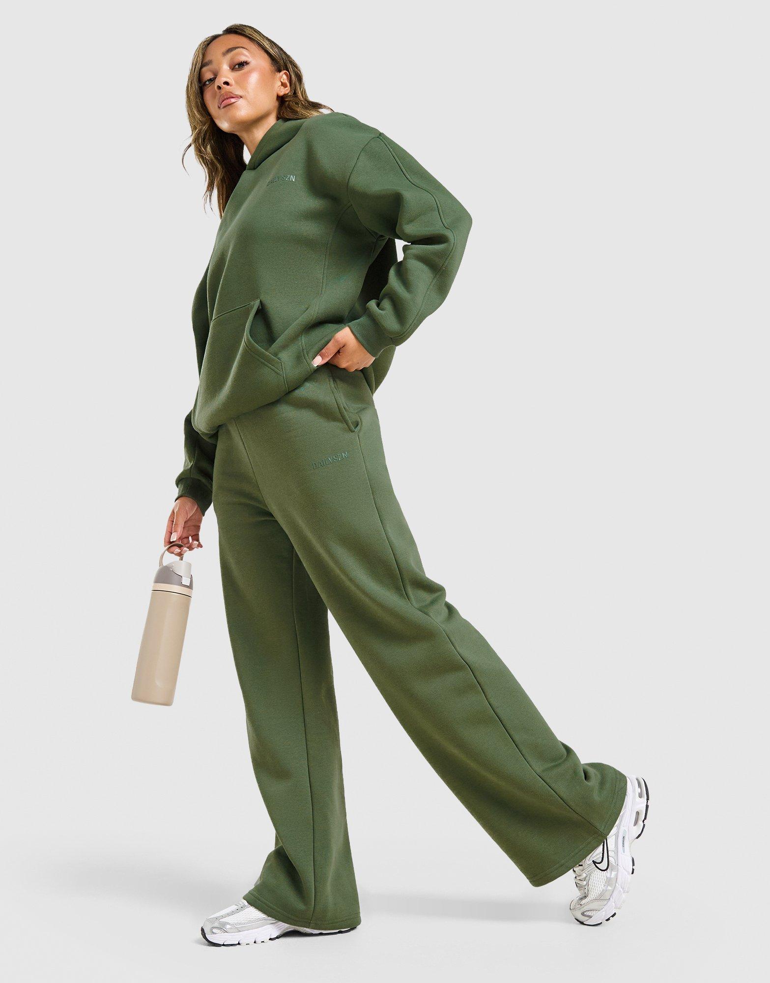DAILYSZN Toasted Wide Leg Joggers