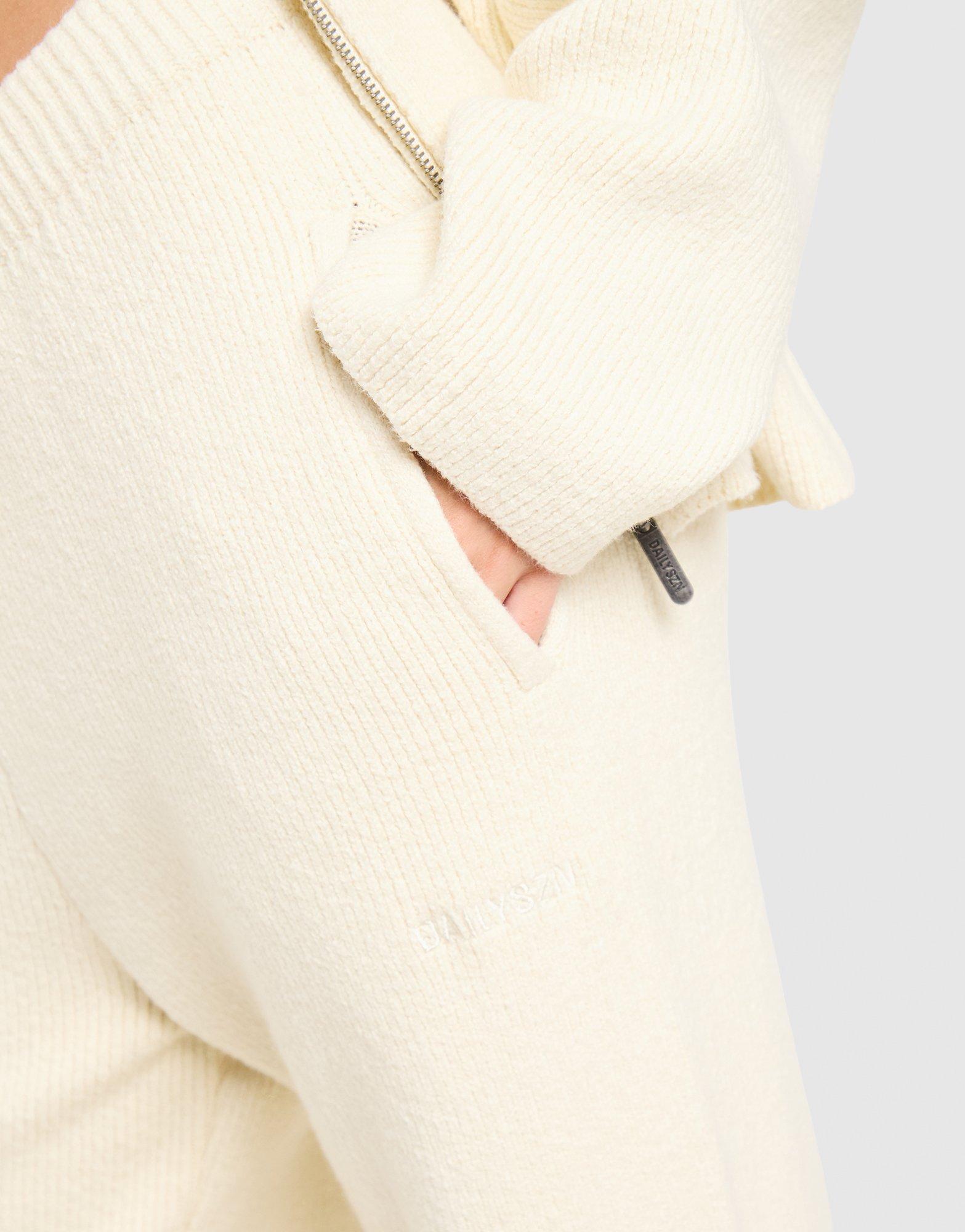 DAILYSZN Snug Knit Wide Leg Joggers