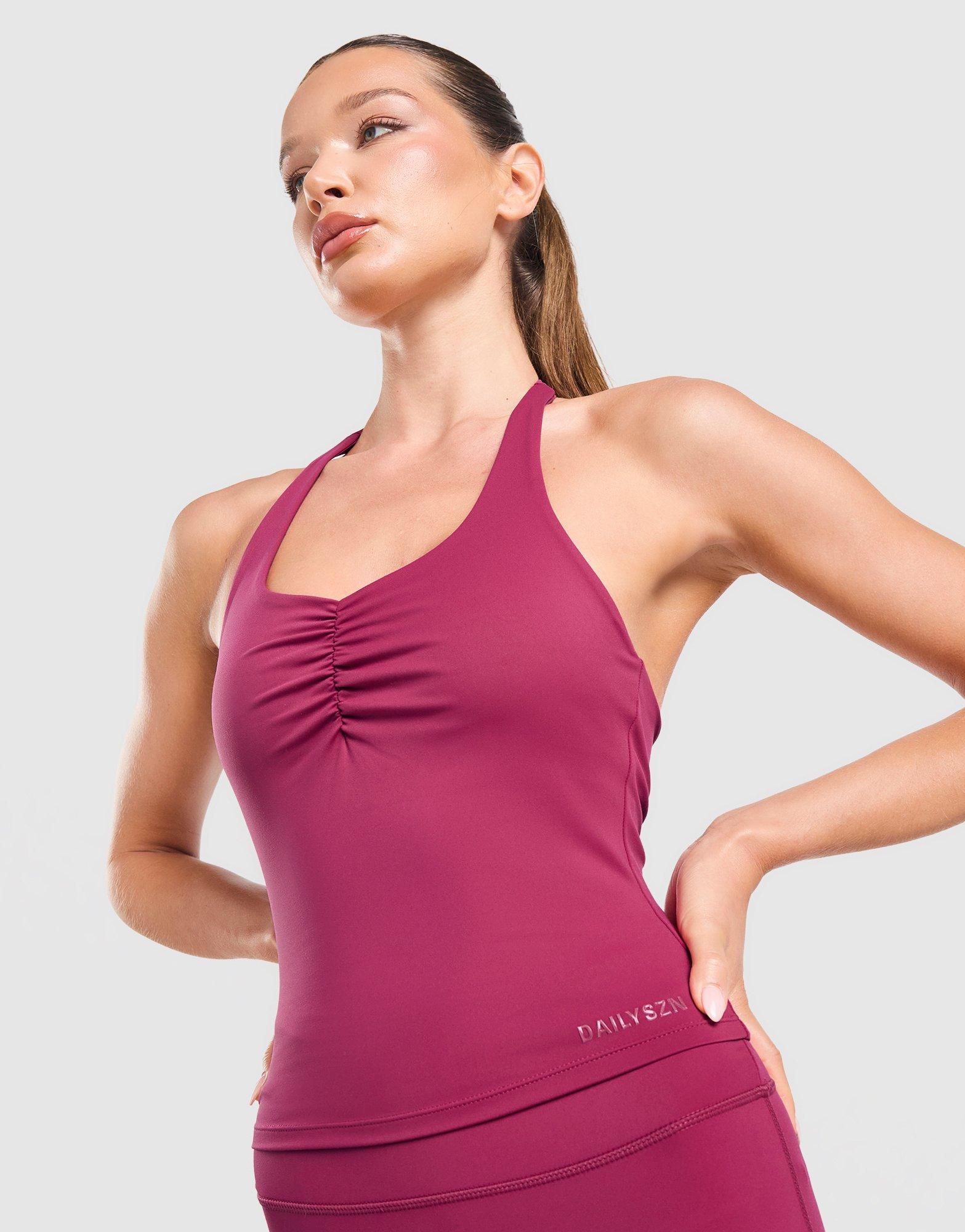 DAILYSZN Ruche Halter Oberteil