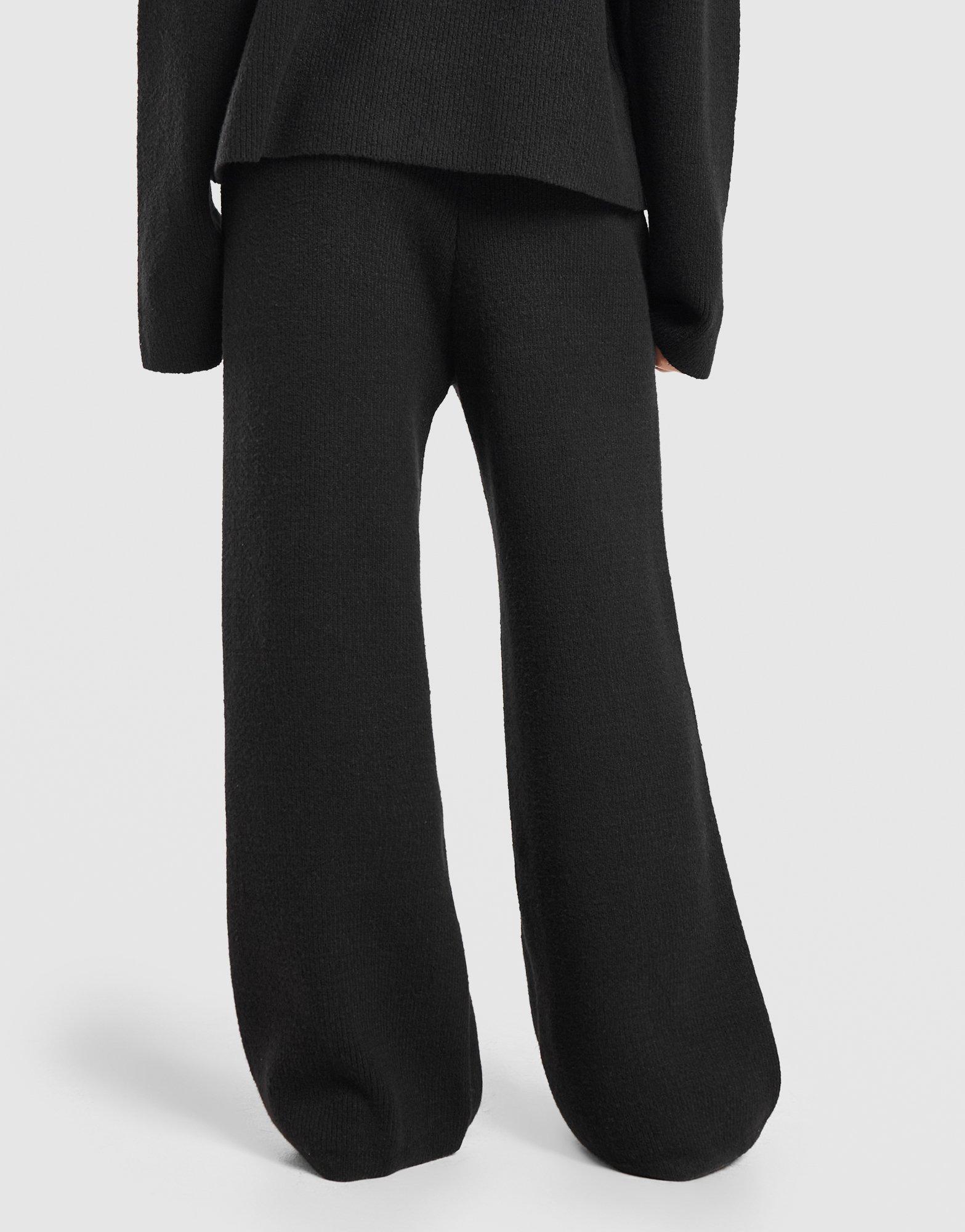 DAILYSZN Snug Knit Wide Leg Joggers