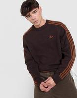 adidas Originals 3-Stripes Knit Crew Sweatshirt