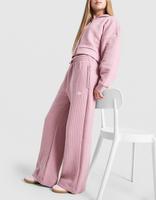 adidas Originals Girls' Ribbed Wide Leg Joggers Junior