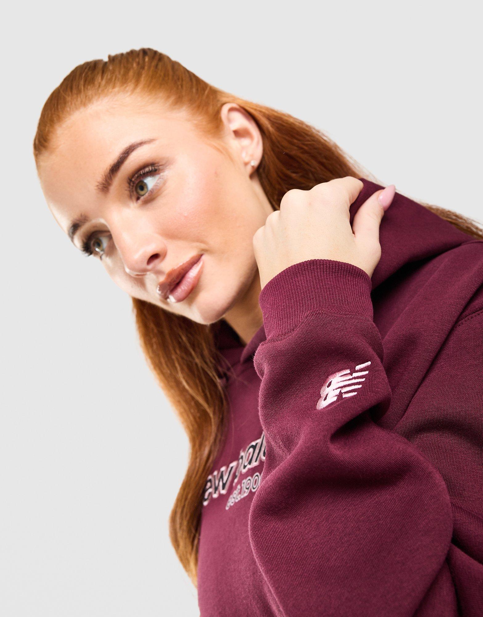 New Balance College Cropped Overhead Hoodie