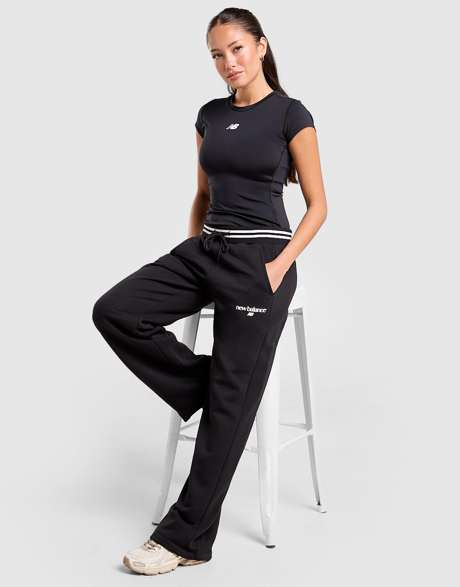 New Balance Joggers Wide Leg Ribbed