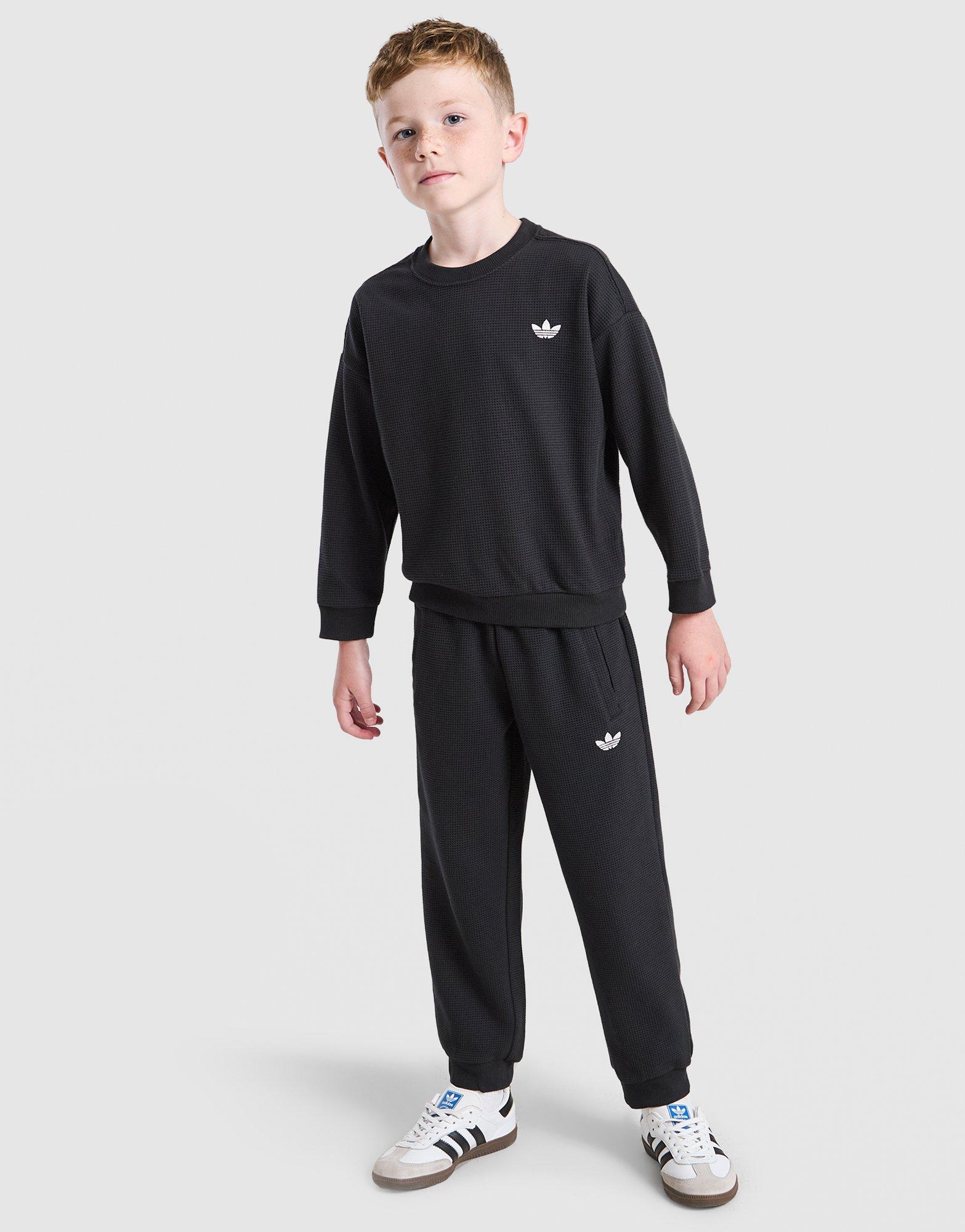 adidas Originals Waffle Crew/Joggers Set Children