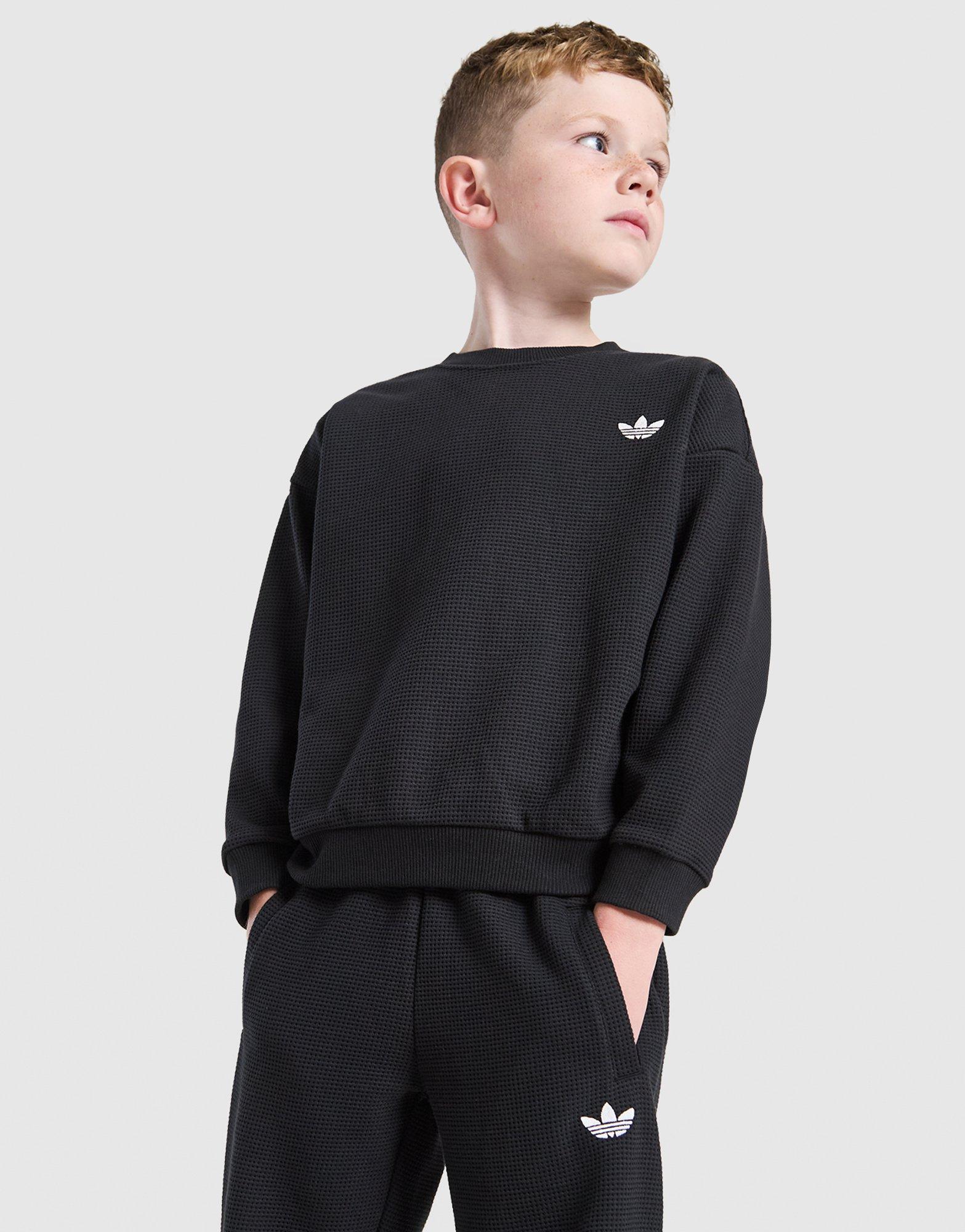 adidas Originals Waffle Crew Sweatshirt & Jogginghose Set Kleinkinder