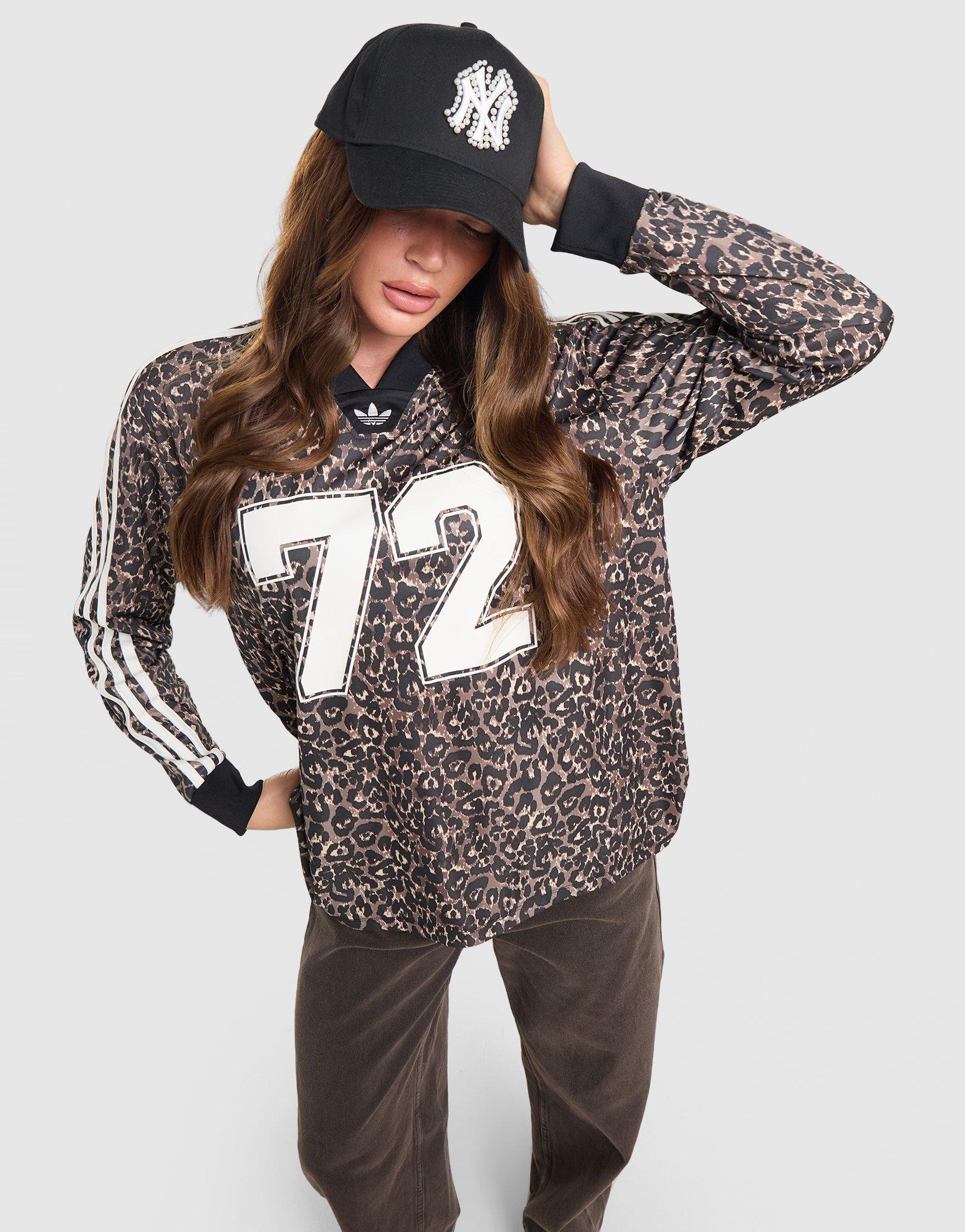 adidas Originals Leopard Long Sleeve Varsity T-Shirt