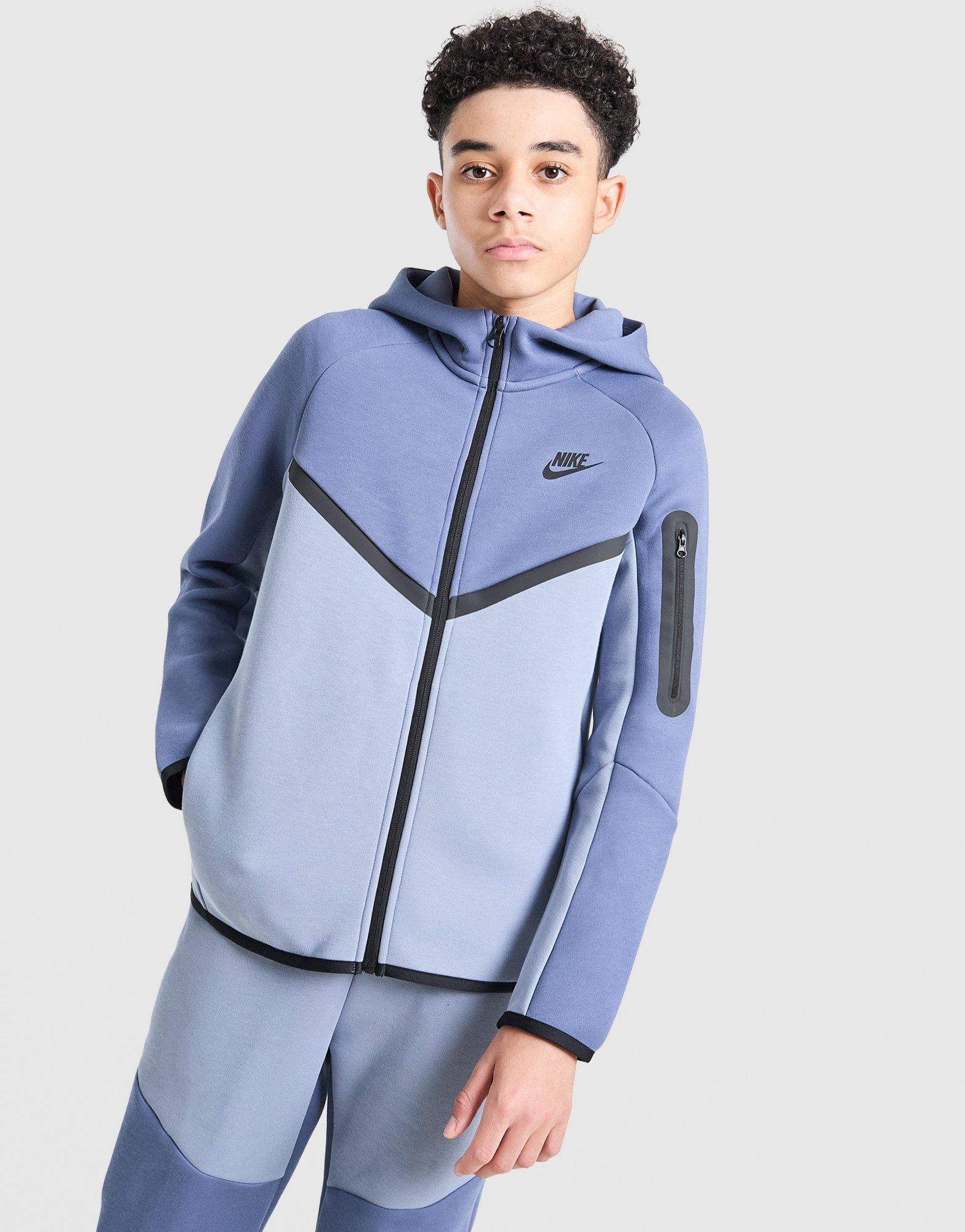 Nike Tech Fleece Full Zip Colour Block Hoodie Junior