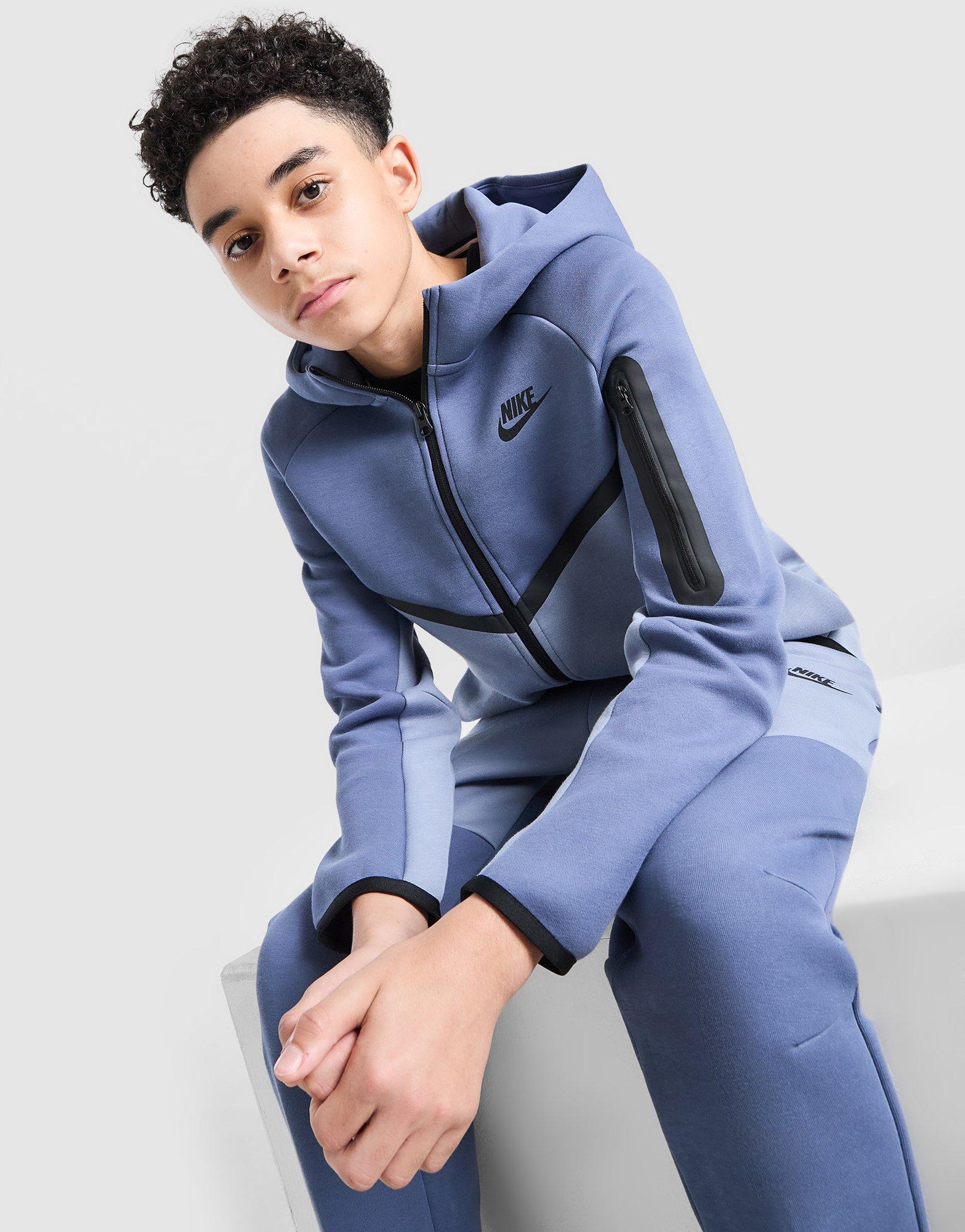 Nike Tech Fleece Full Zip Colour Block Hoodie Junior