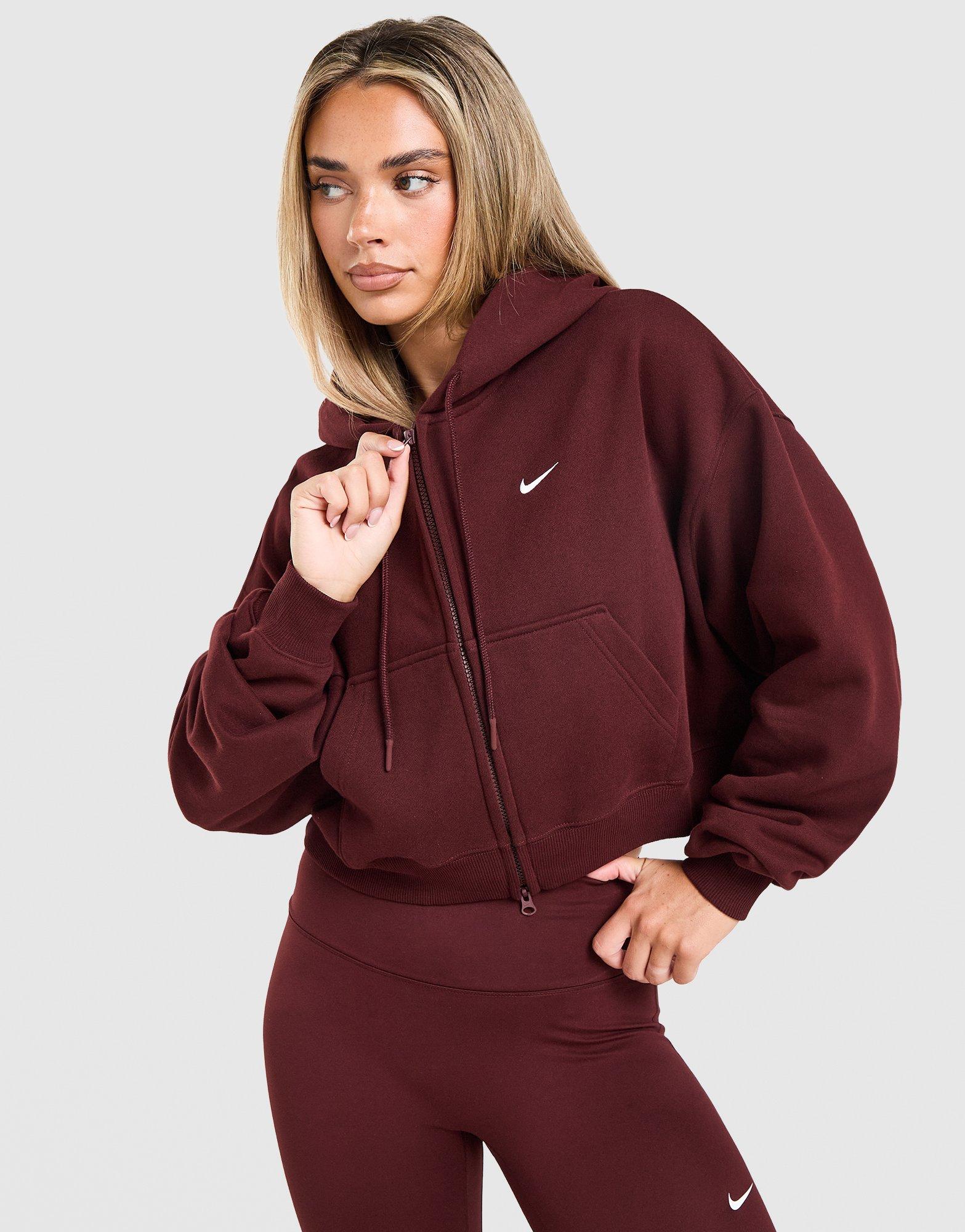 Nike Sweat à capuche court Studio Fleece zippé