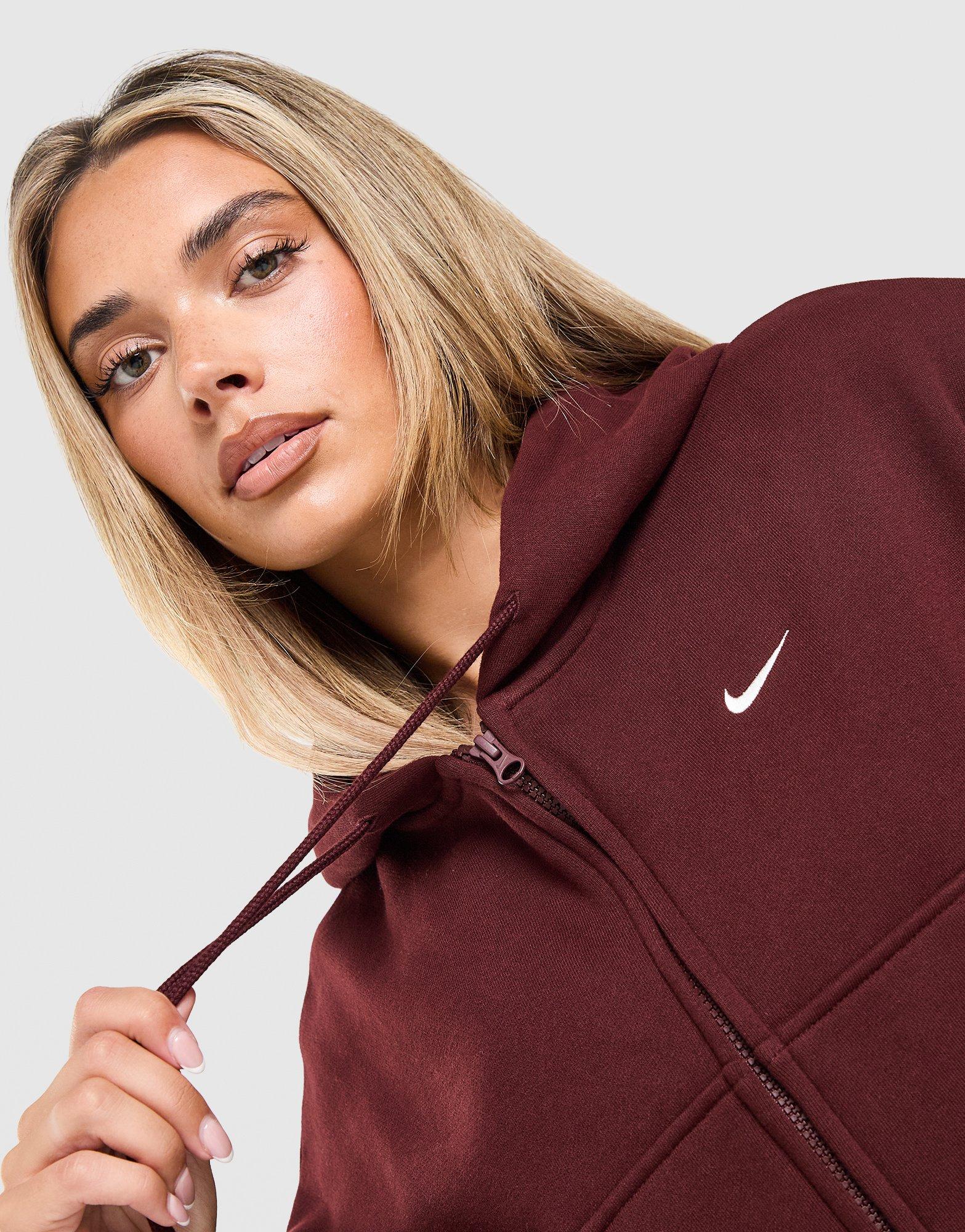 Nike Sweat à capuche court Studio Fleece zippé