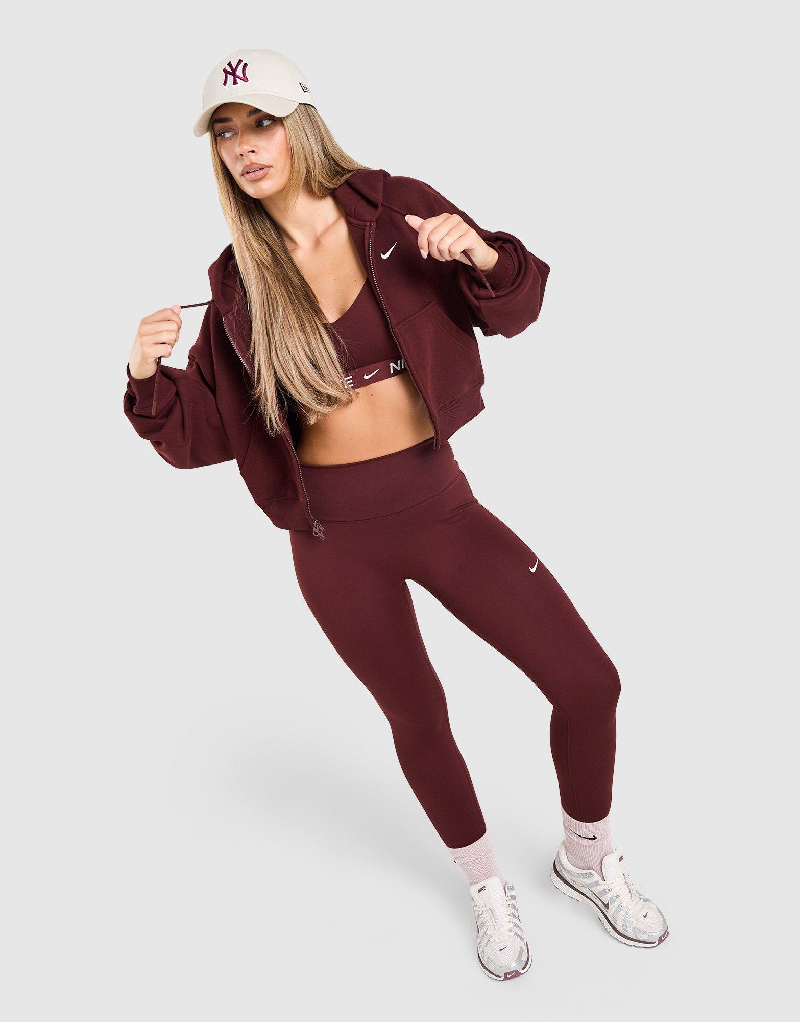 Nike Studio Fleece Cropped Full Zip Hoodie
