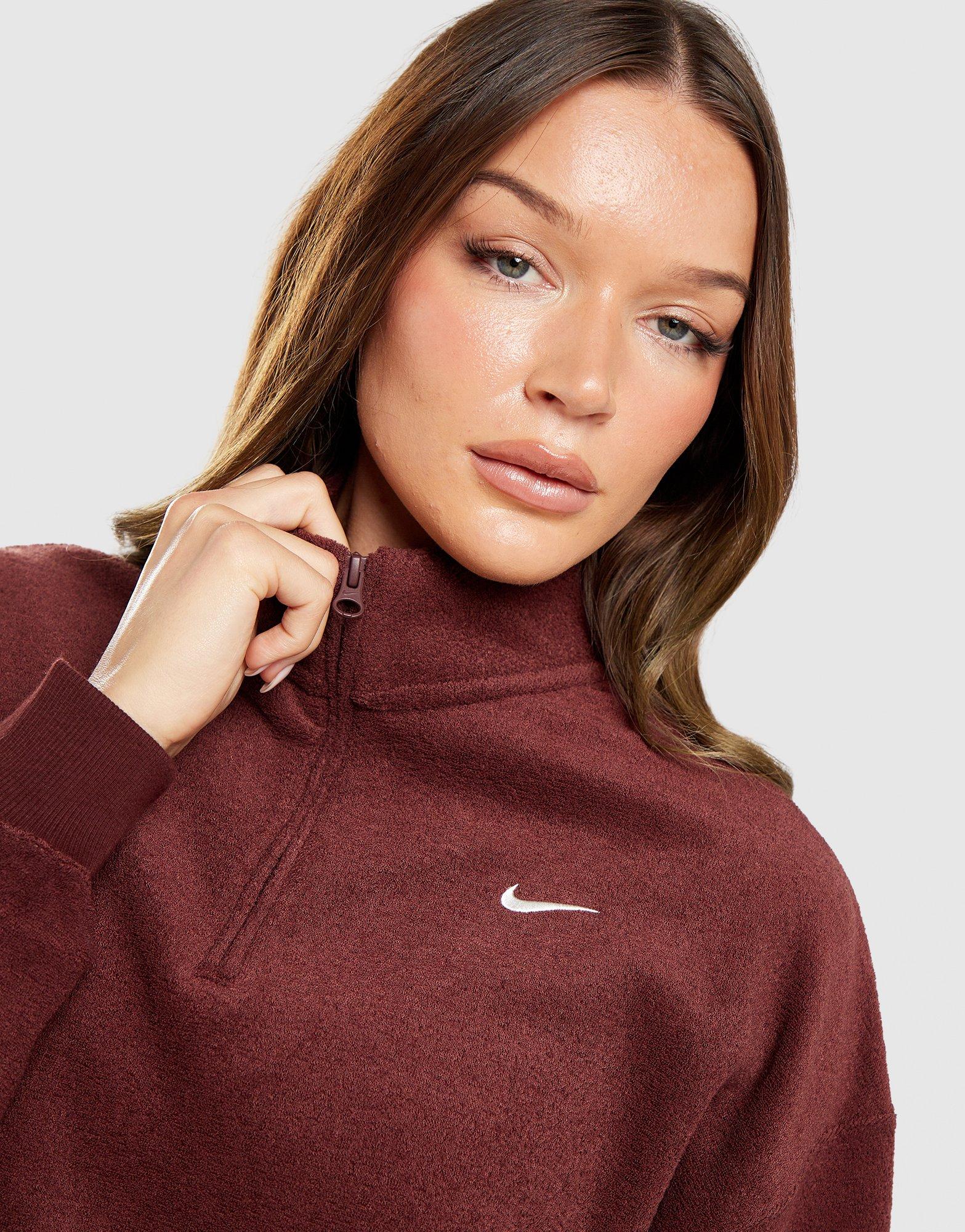 Nike Studio Plush Fleece 1/4 Zip Sweatshirt