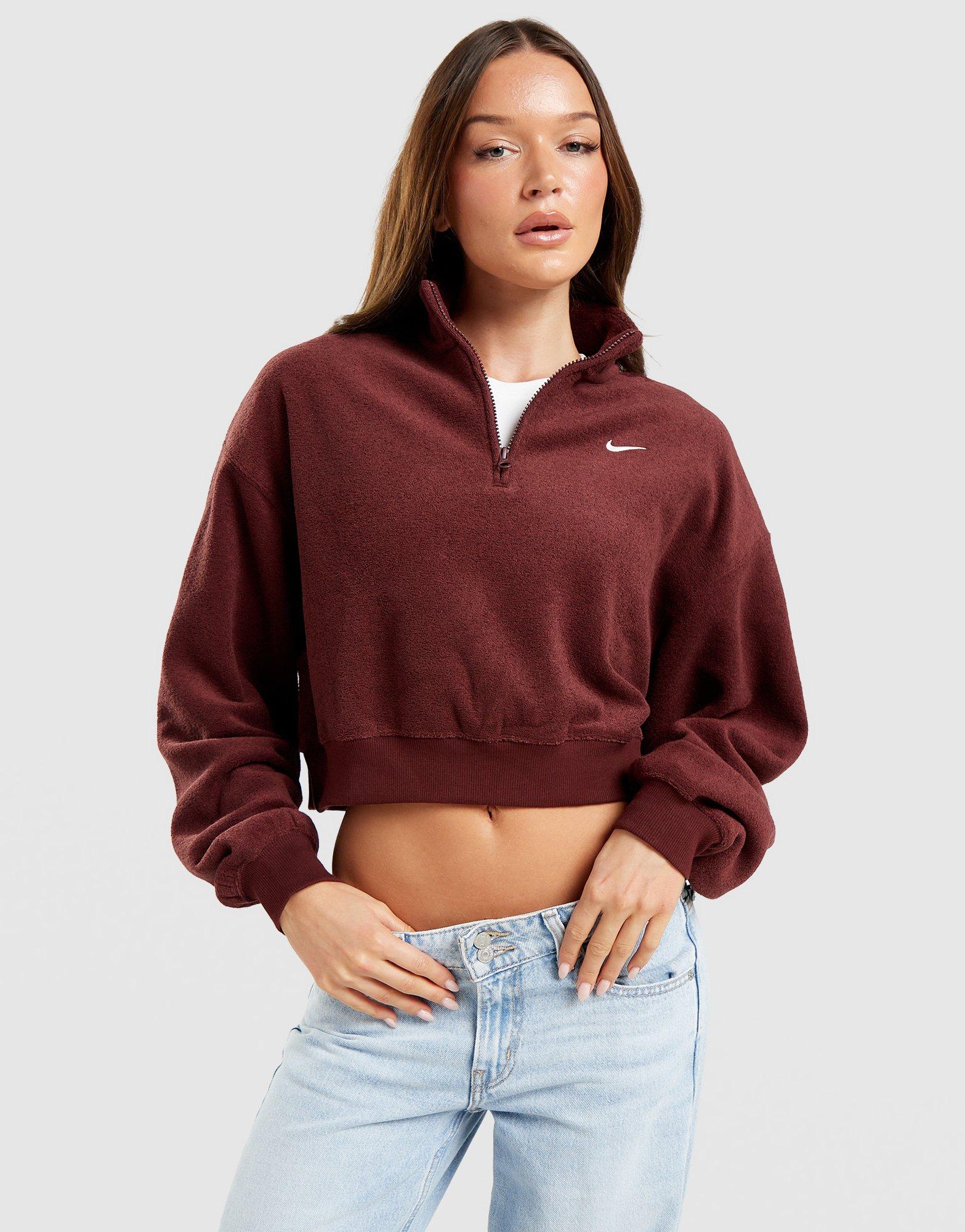 Nike Studio Plush Fleece 1/4 Zip Sweatshirt