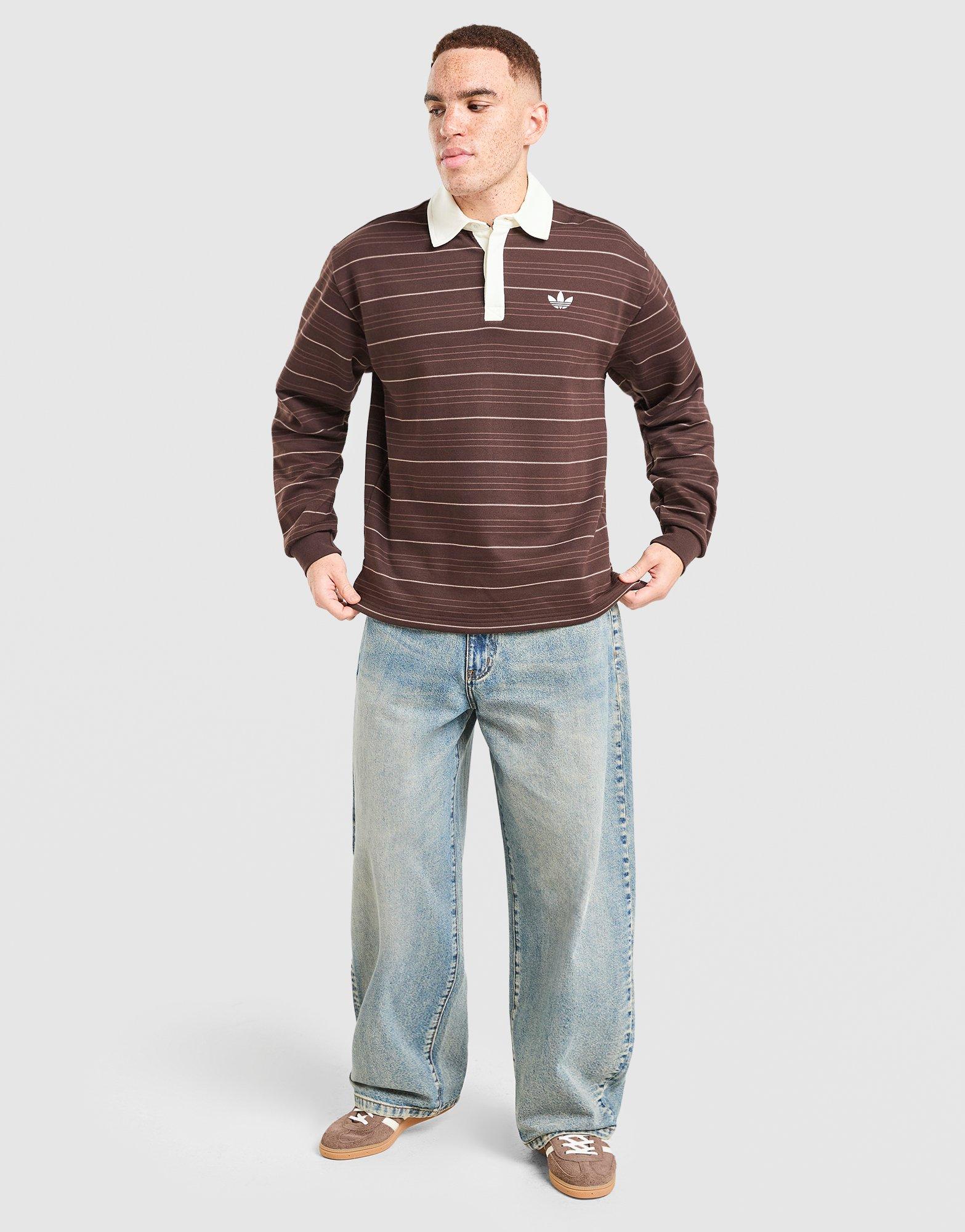 adidas Originals Stripe Rugby Sweatshirt