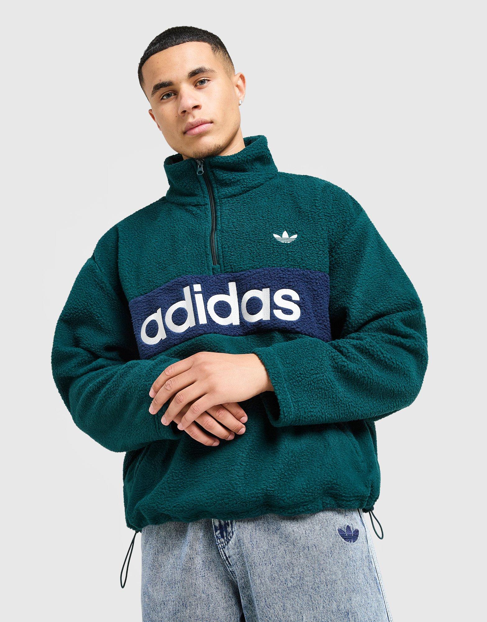 adidas Sherpa 1/4 Zip Fleece Sweatshirt