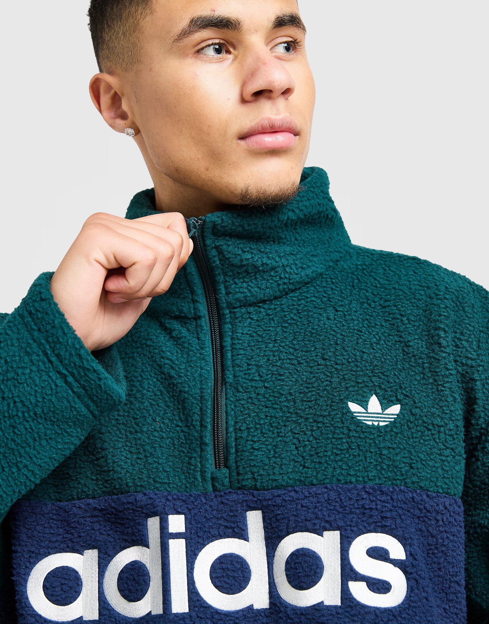adidas Sherpa 1/4 Zip Fleece Sweatshirt