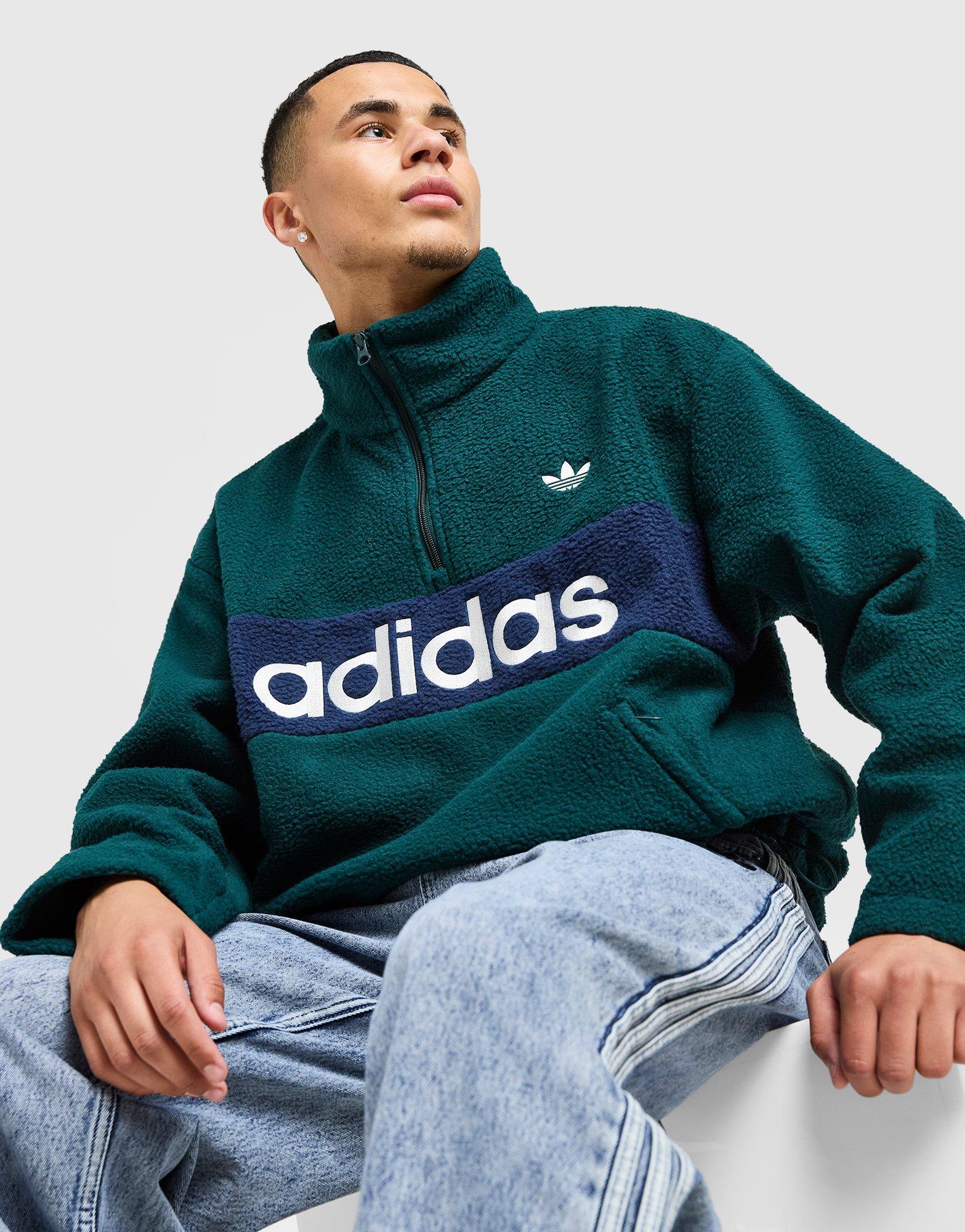 adidas Originals Sherpa 1/4 Zip Fleece Sweatshirt