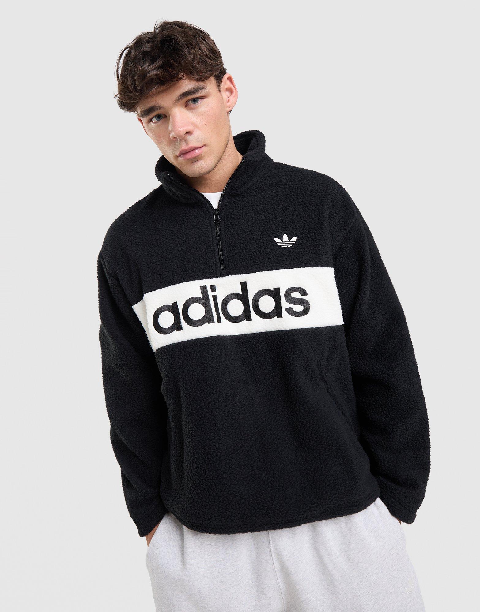 adidas Originals Sherpa 1/4 Zip Fleece Sweatshirt