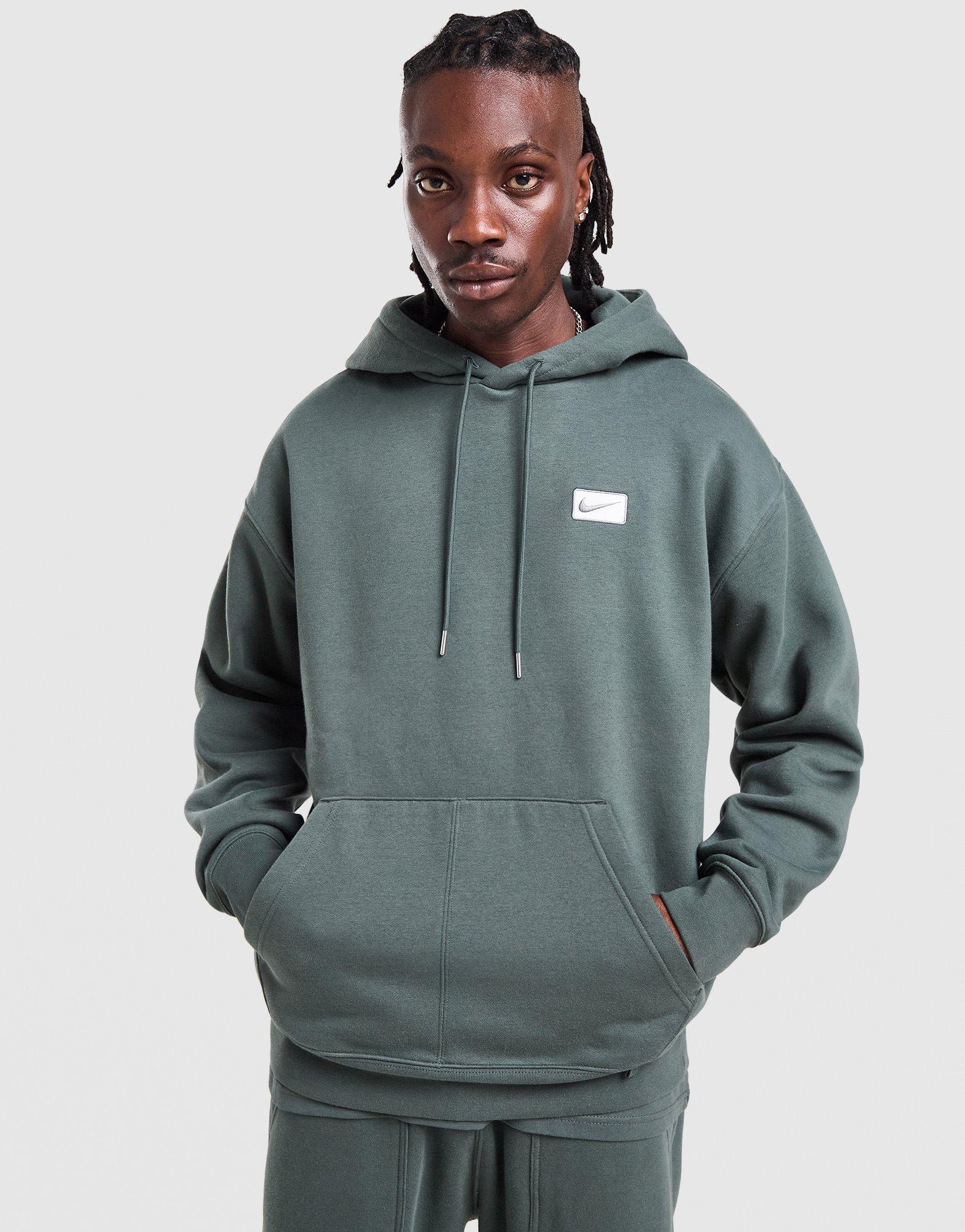 Green Nike Street Fleece Overhead Hoodie - JD Sports UK