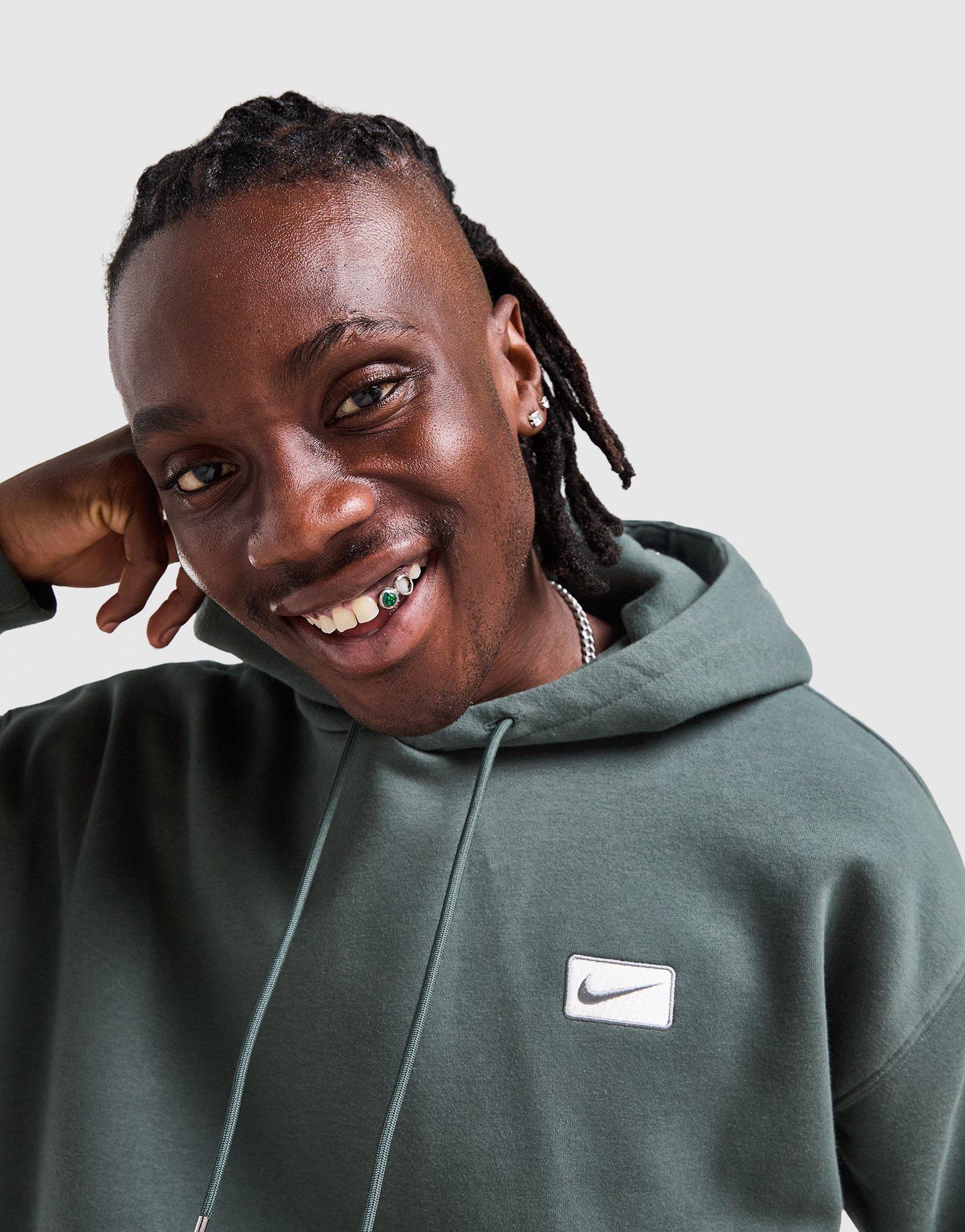 Green Nike Street Fleece Overhead Hoodie - JD Sports UK