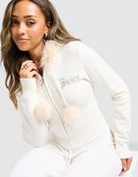 JUICY COUTURE Diamante Knitted Full Zip Hoodie