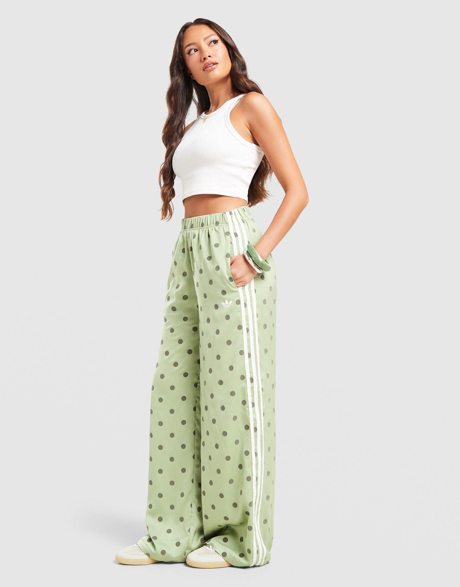 adidas Originals Satin Polka Dots Hose Mit Weitem Bein