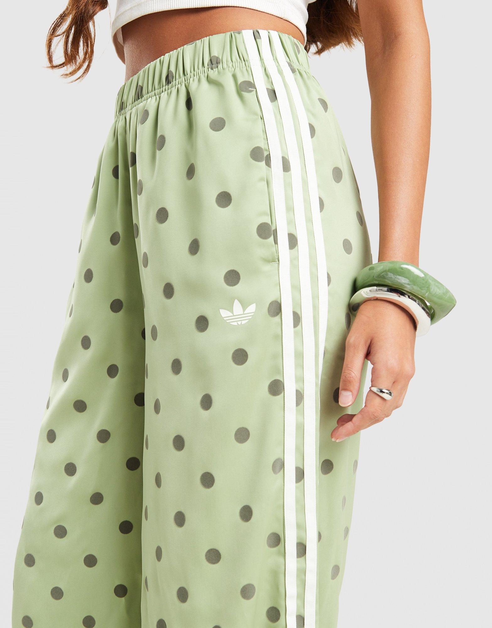 adidas Originals Satin Polka Dots Hose Mit Weitem Bein